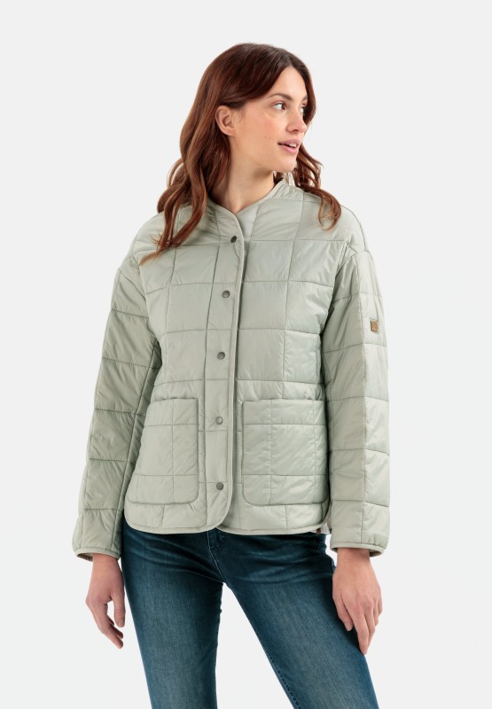 Quilted jacket for Damen camel Grey active | 34 in 