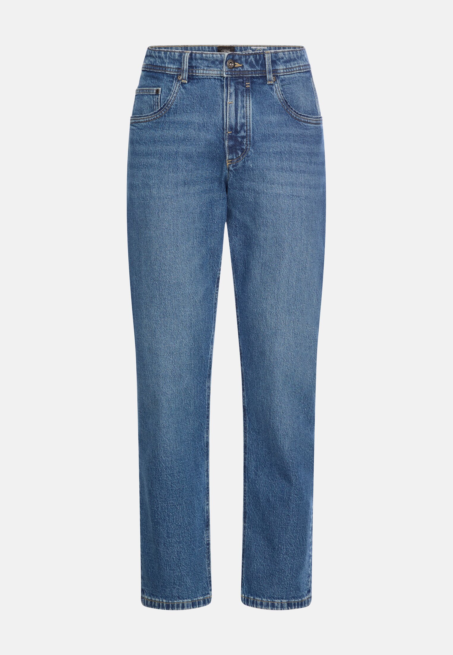Men Relaxed fit jeans with 2-way stretch Ocean blue frontal front