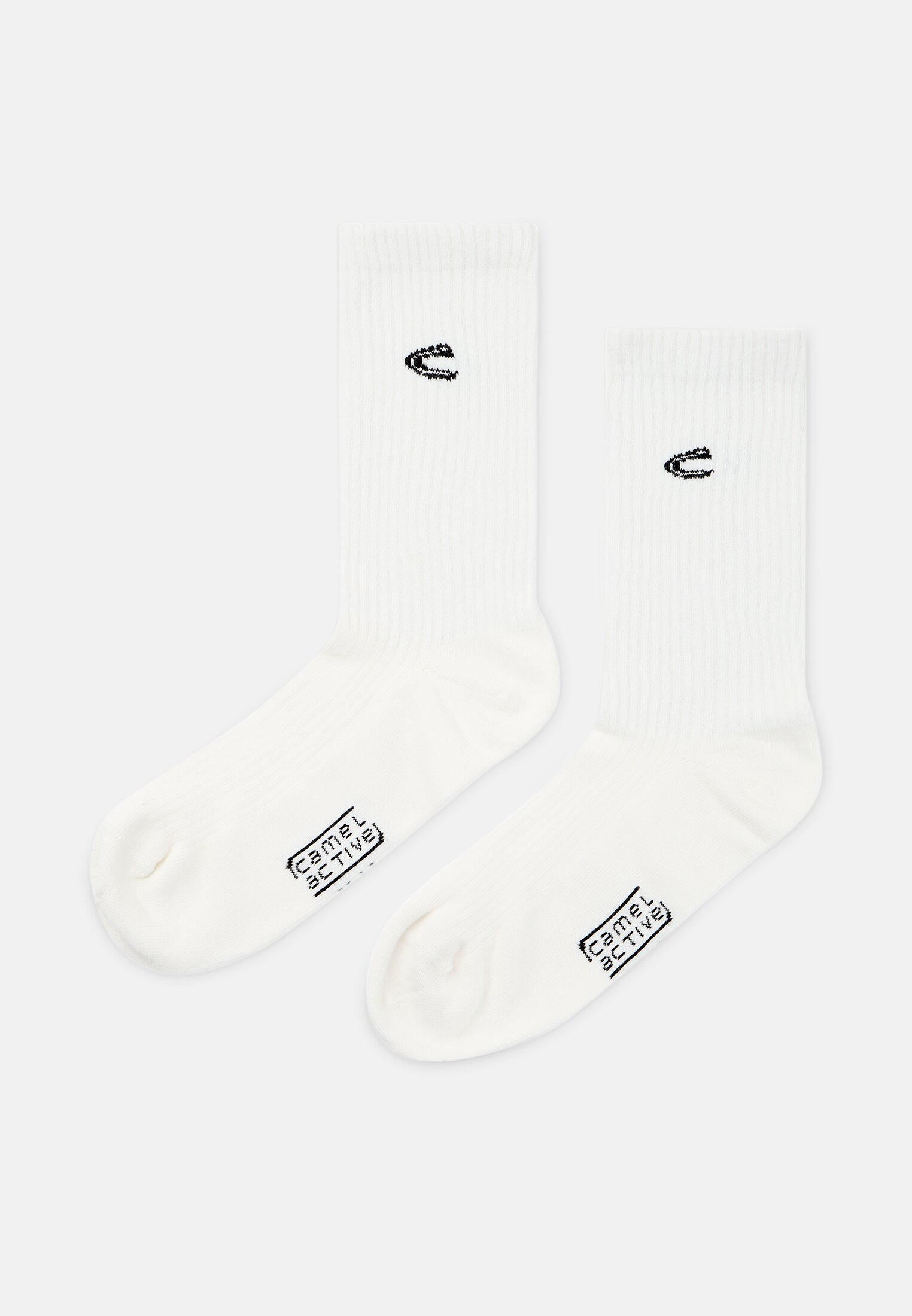 Men Pairs of socks in a pack of six made from a cotton blend White front close