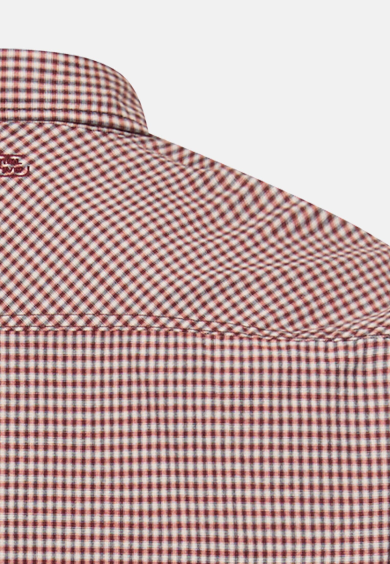 Heren Overhemd met lange mouwen met borstzak B: Rood achter dichtbij