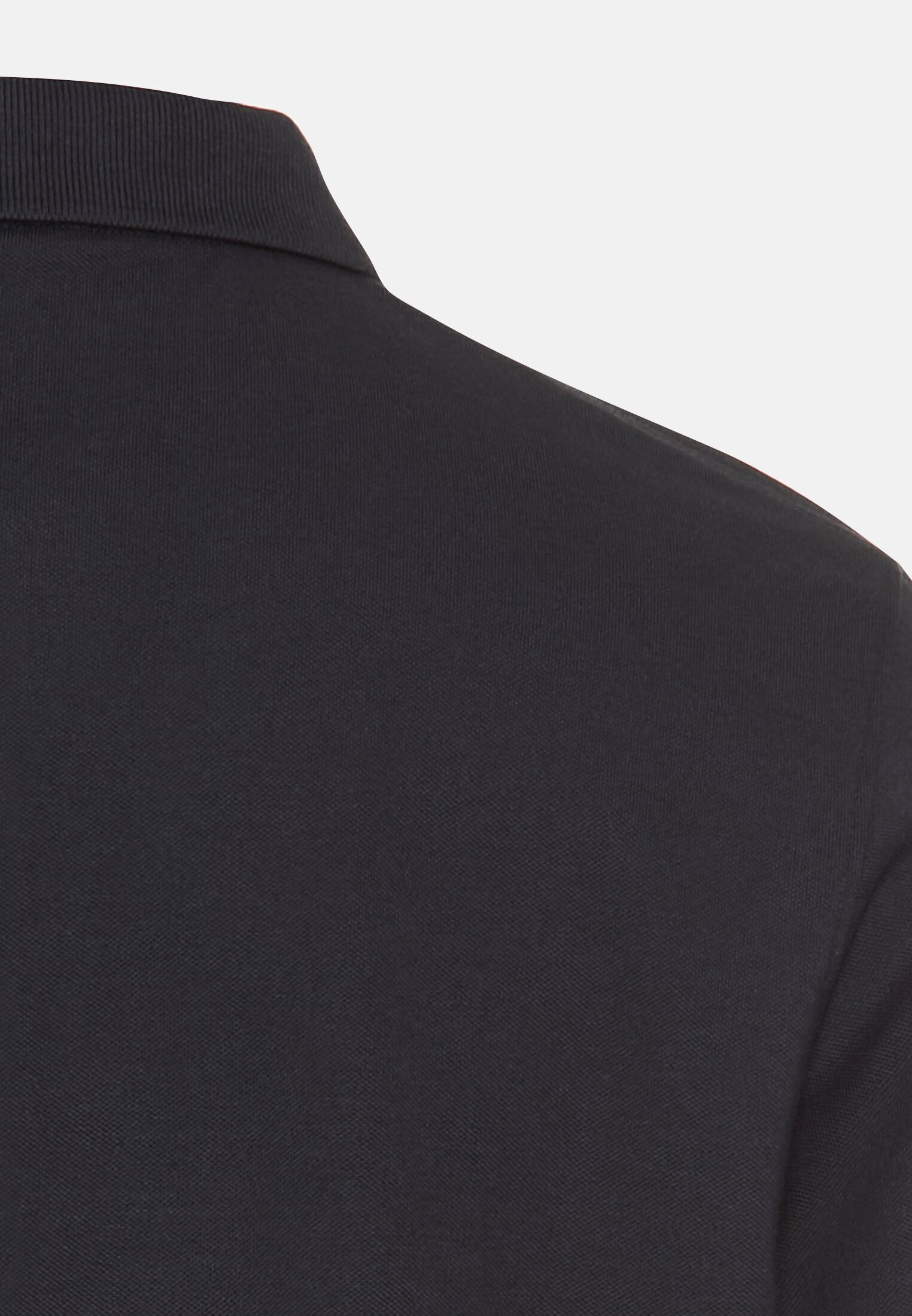 Men Polo shirt with cooling performance Navy blue close back