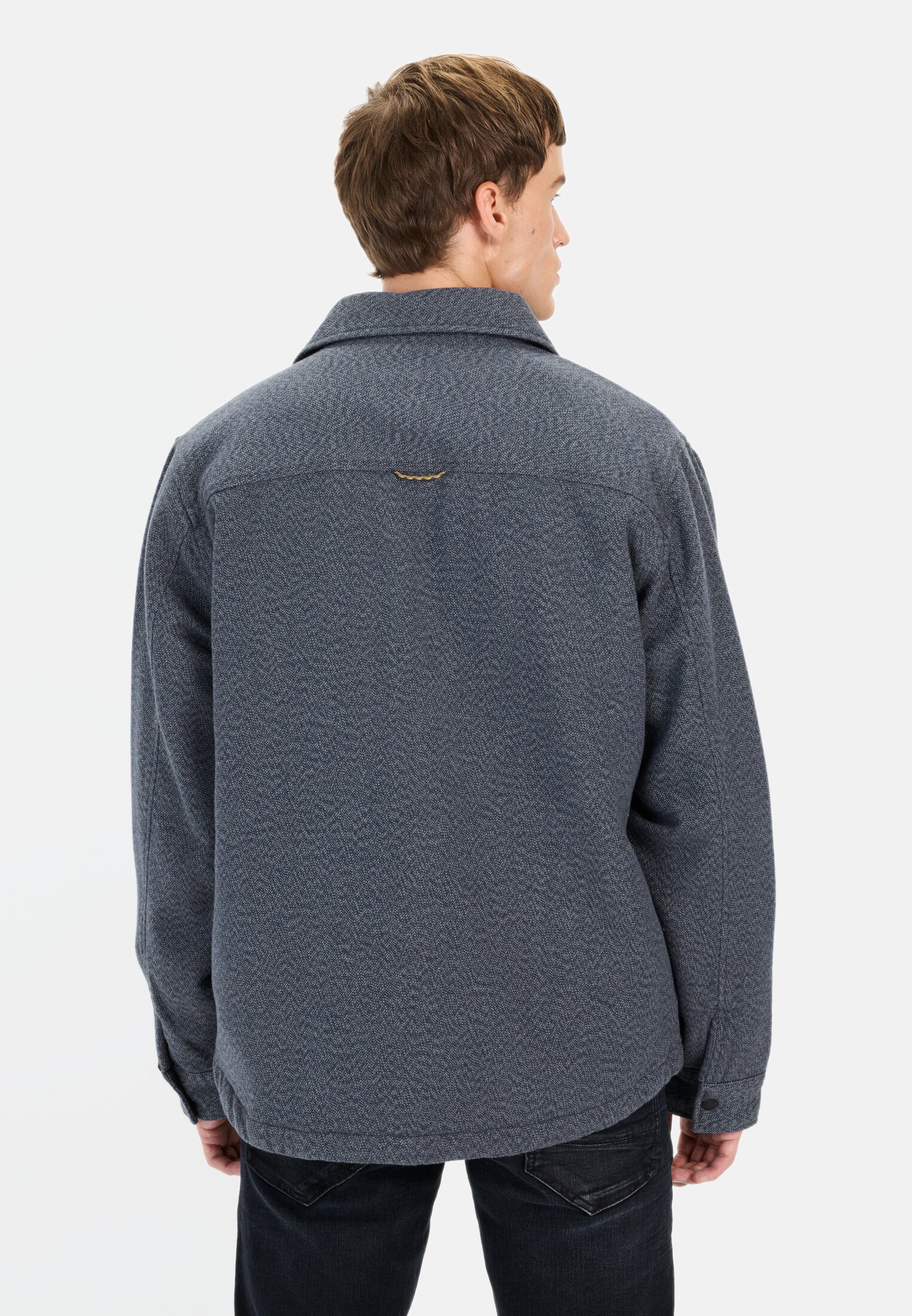Men Overshirt made of pure cotton Night Blue