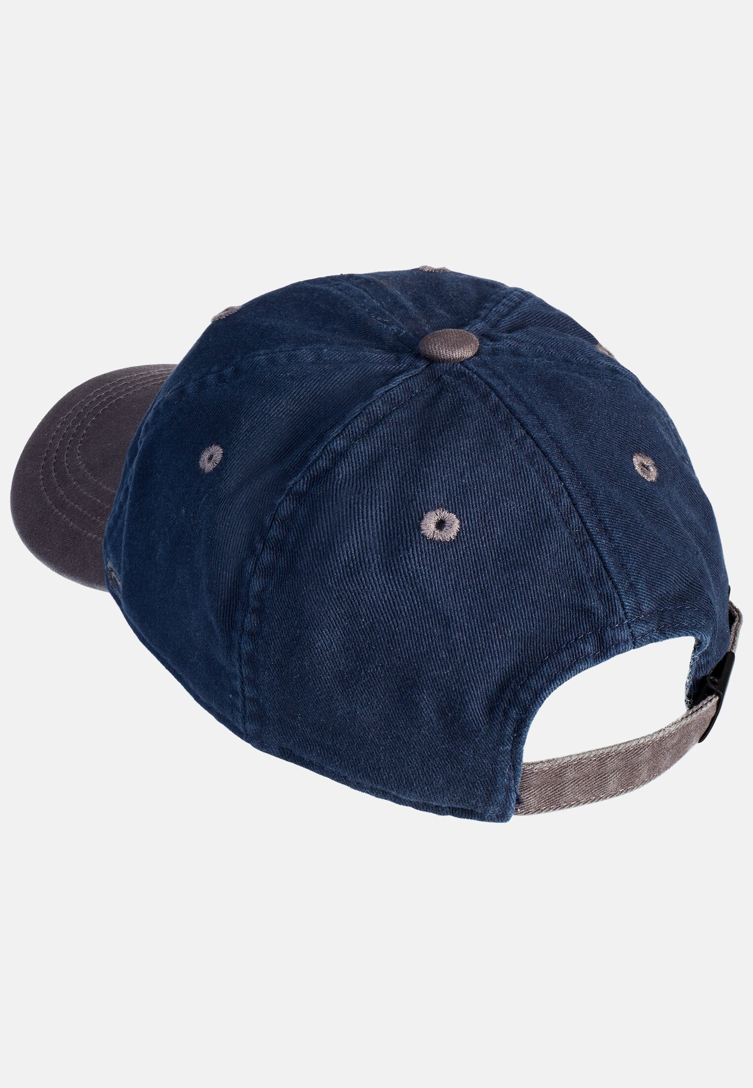 Men Cap made from cotton twill Blue frontal back