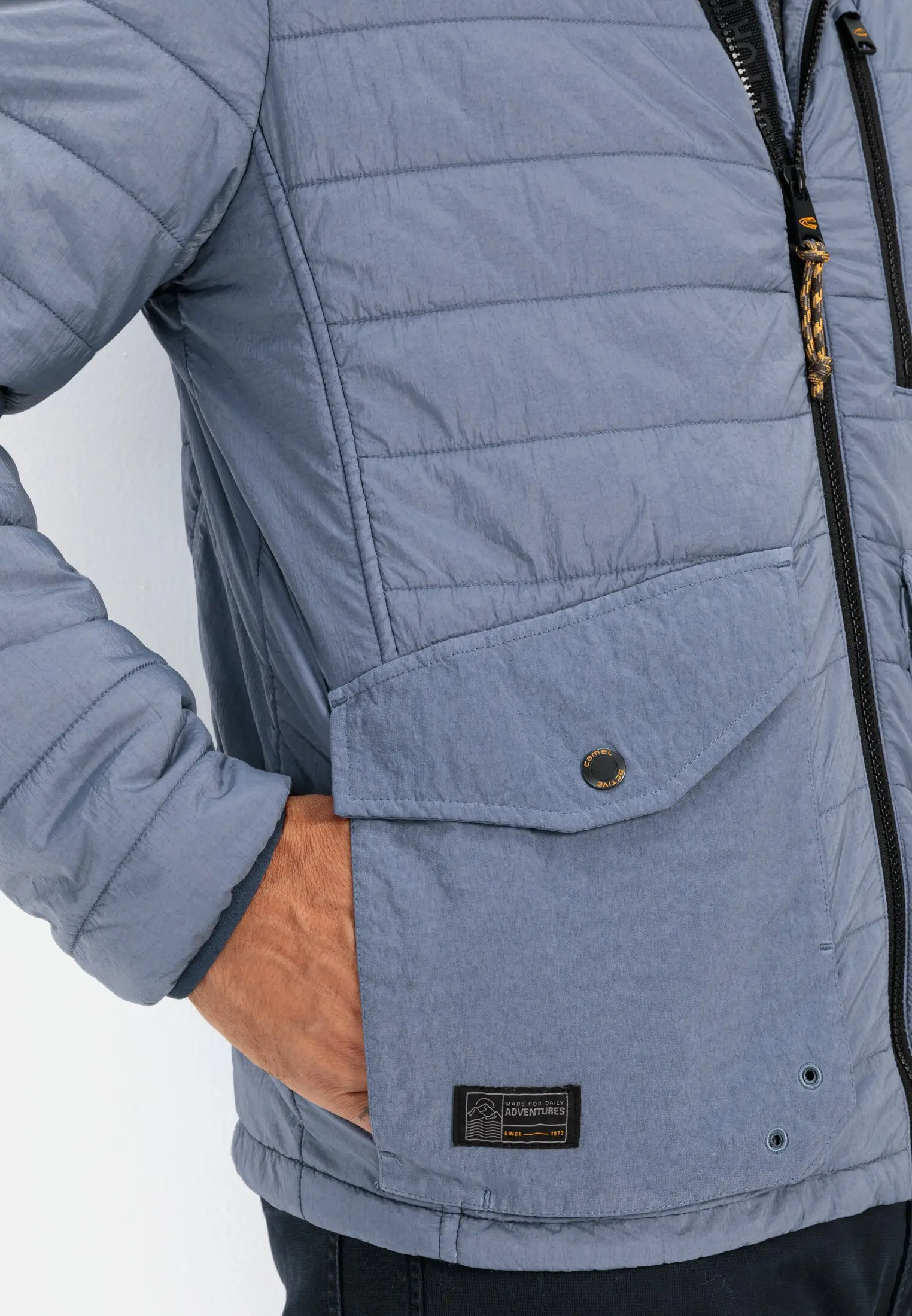 Quilted blouson for Herren in Denim Blue | 52 