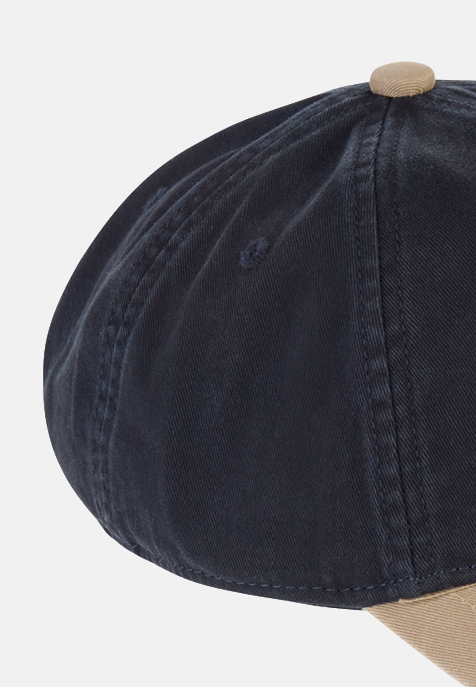 Herren Cap mit verstellbarem Riemen Dunkelblau vorne nah