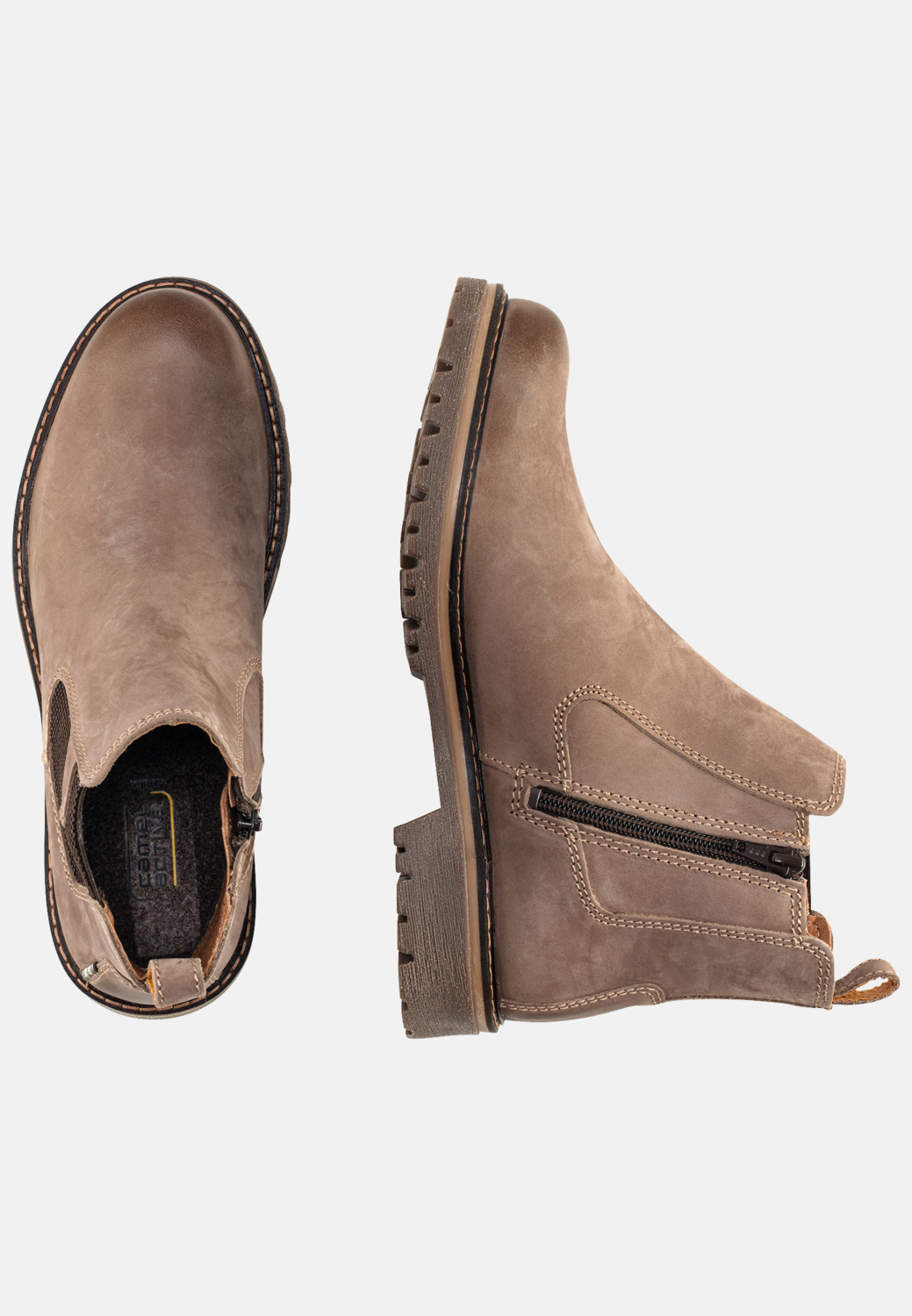 Chelsea boot for Women in beige camel active
