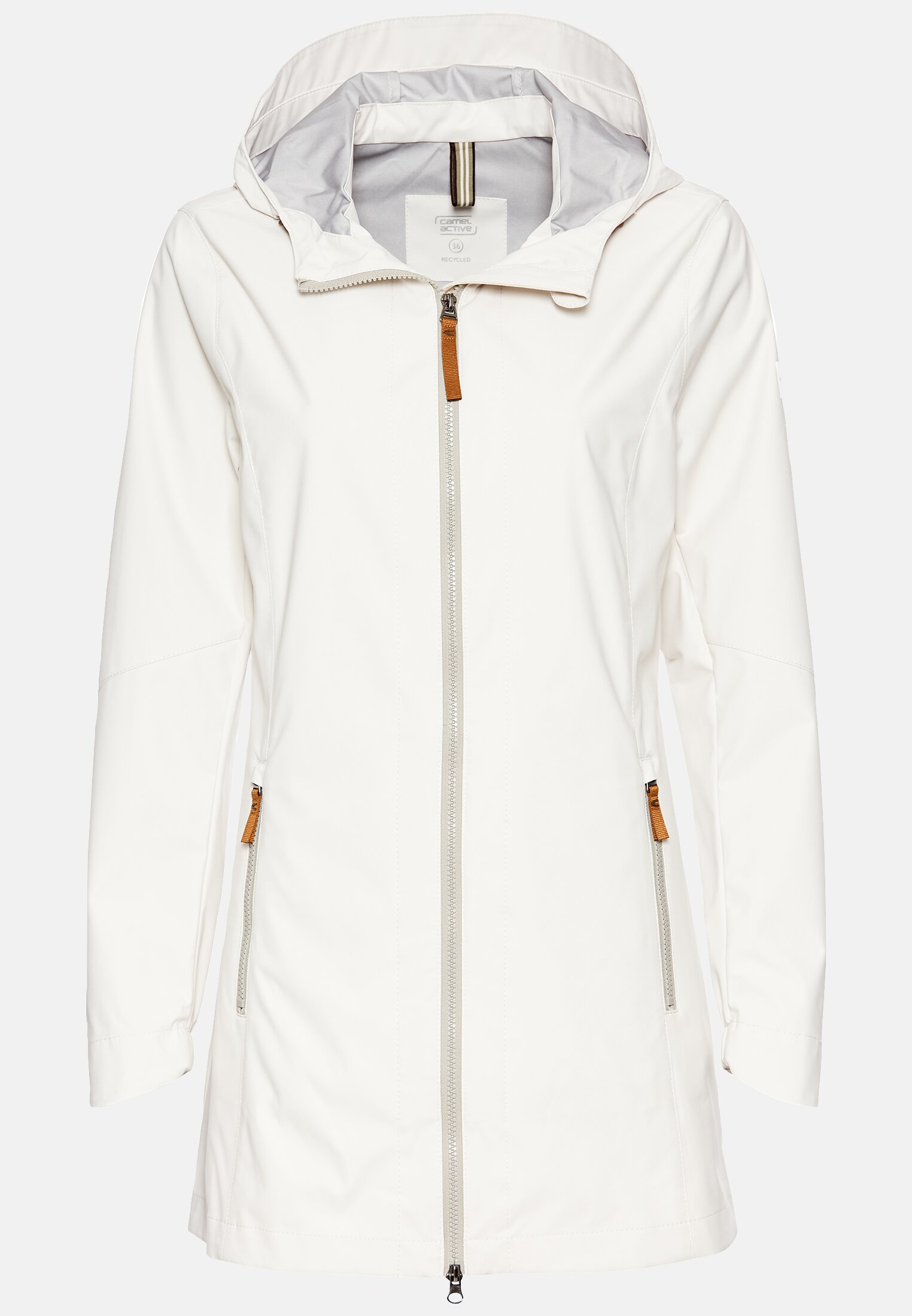MI_320490-5R25-66_0G-00 Women Softshell jacket made from recycled polyester Pearl white frontal front
