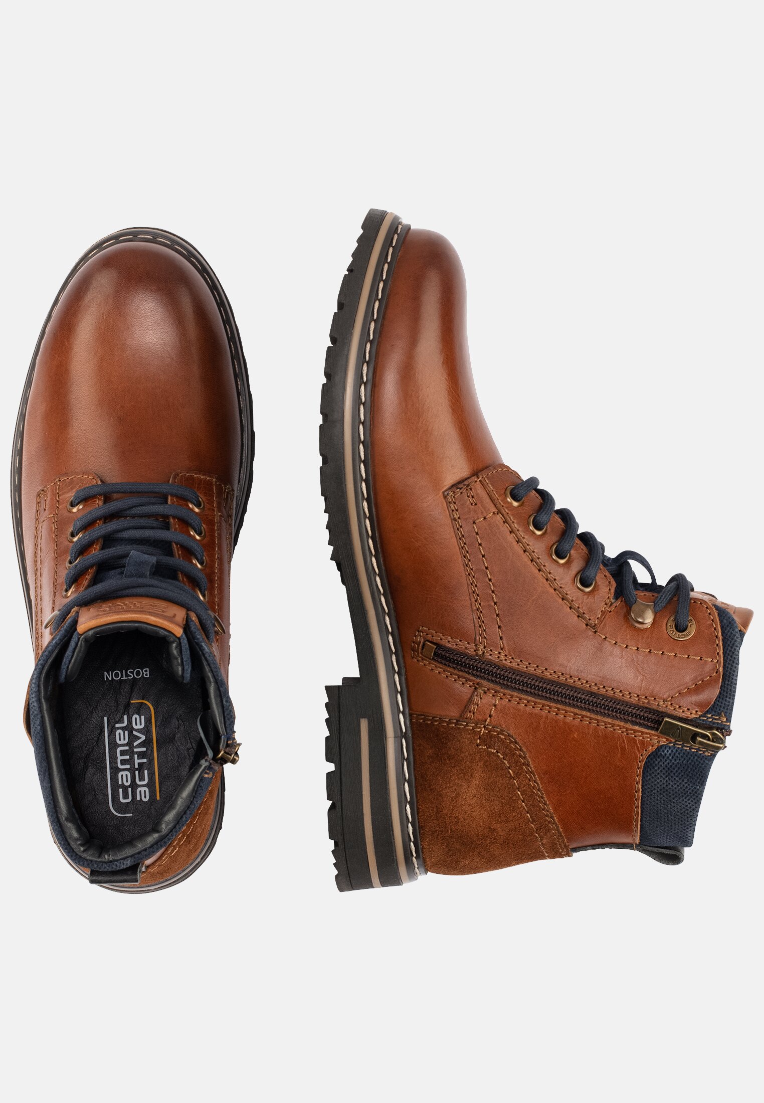 MI_53BTA03-0120-476_1G-00 Herren BOSTON Leder Boot Braun frontal oben