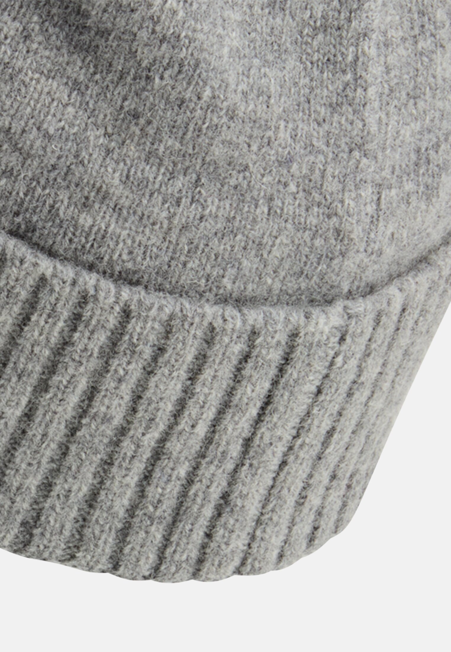 Men Wool beanie Stone gray close back