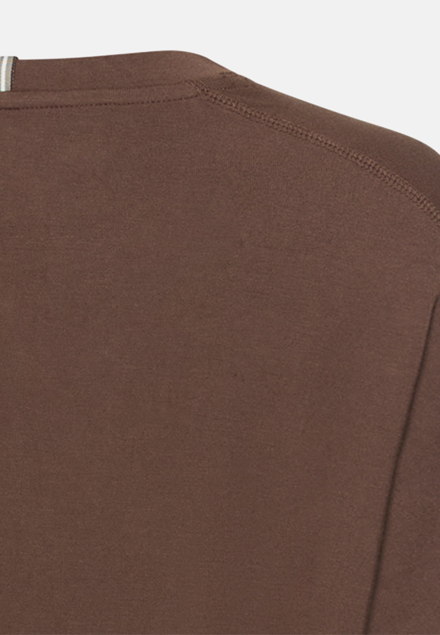 Damen T-Shirt mit 3/4-Ärmeln Braun hinten nah