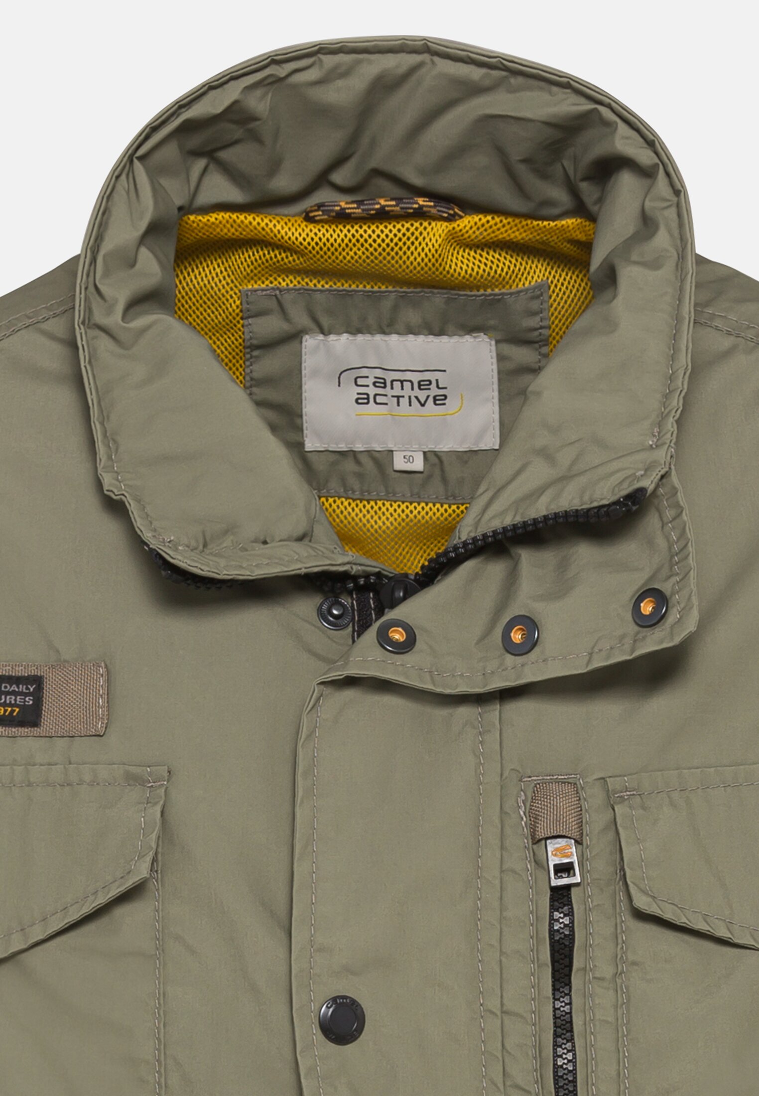 Khaki Herren Fieldjacket Jacket Winterjacke Herren Camel Active