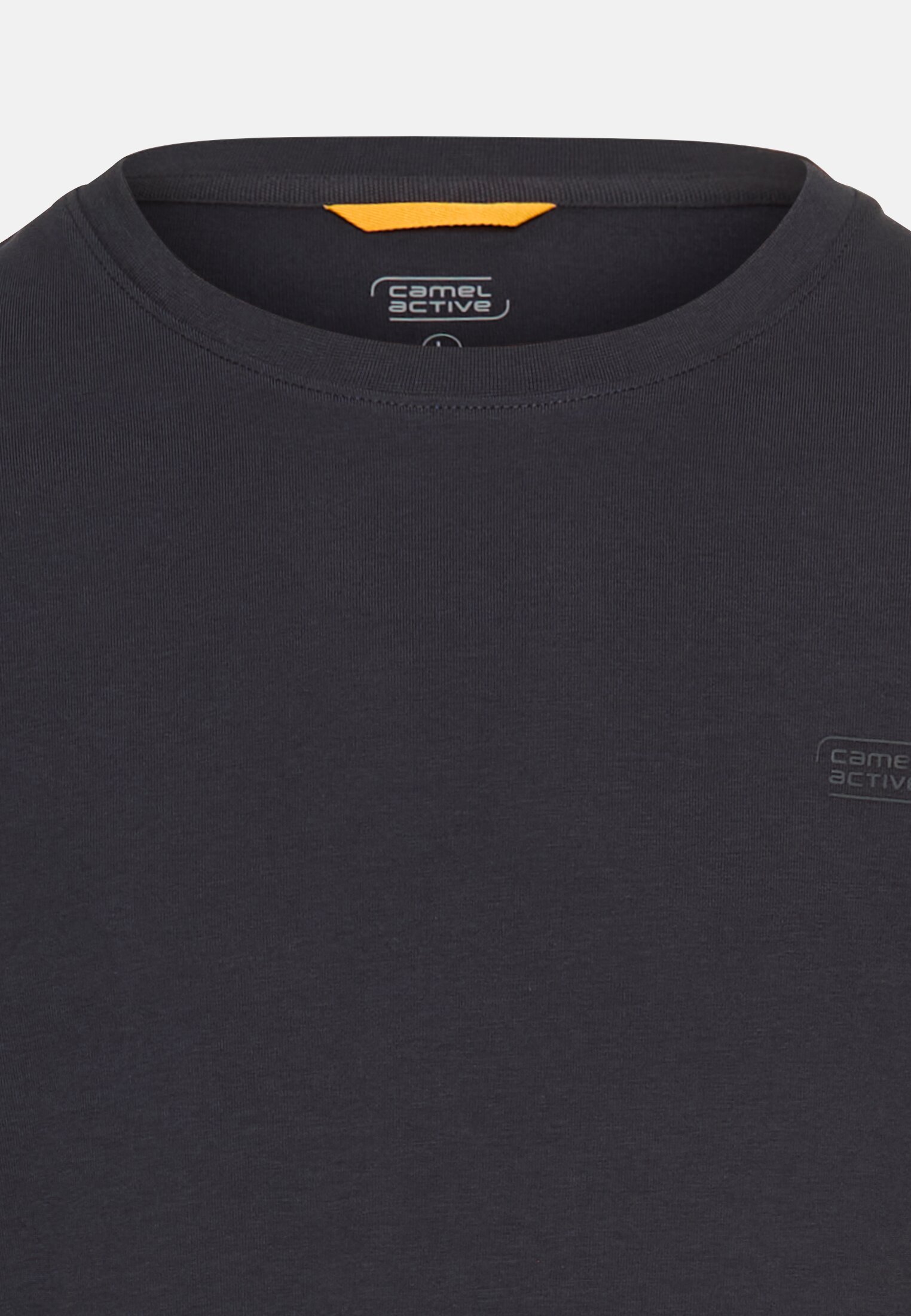 Men fleXXXactive® long-sleeved shirt made from a cotton mix Navy blue front close