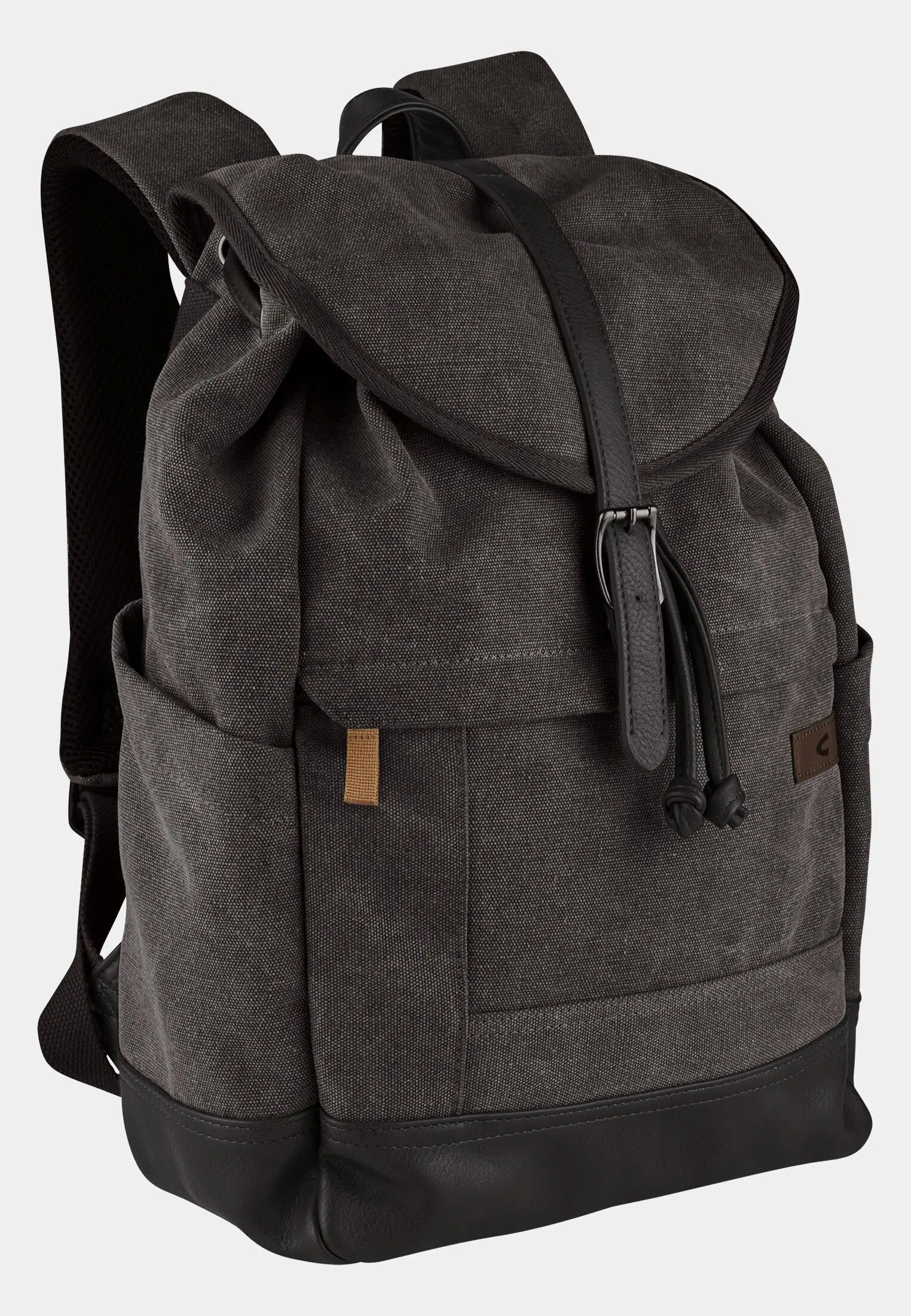 Grey canvas backpack clearance