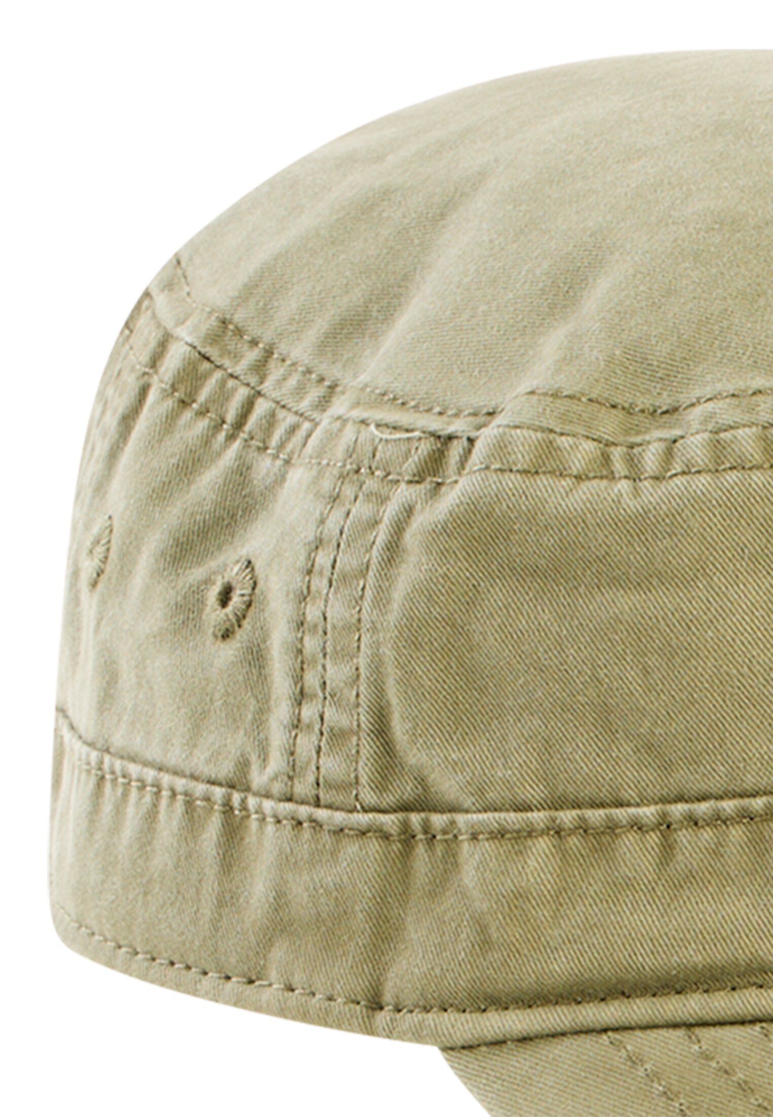 Men Kuba cap made of pure cotton Olive Green front close