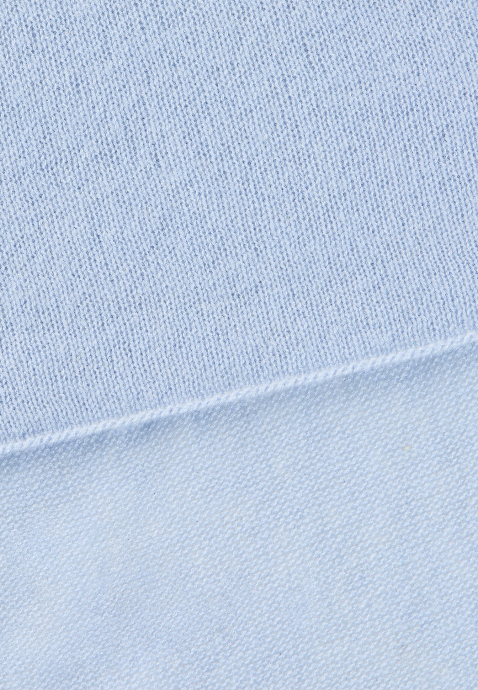 Damen Strickschal aus 100 % Kaschmir Hellblau frontal hinten