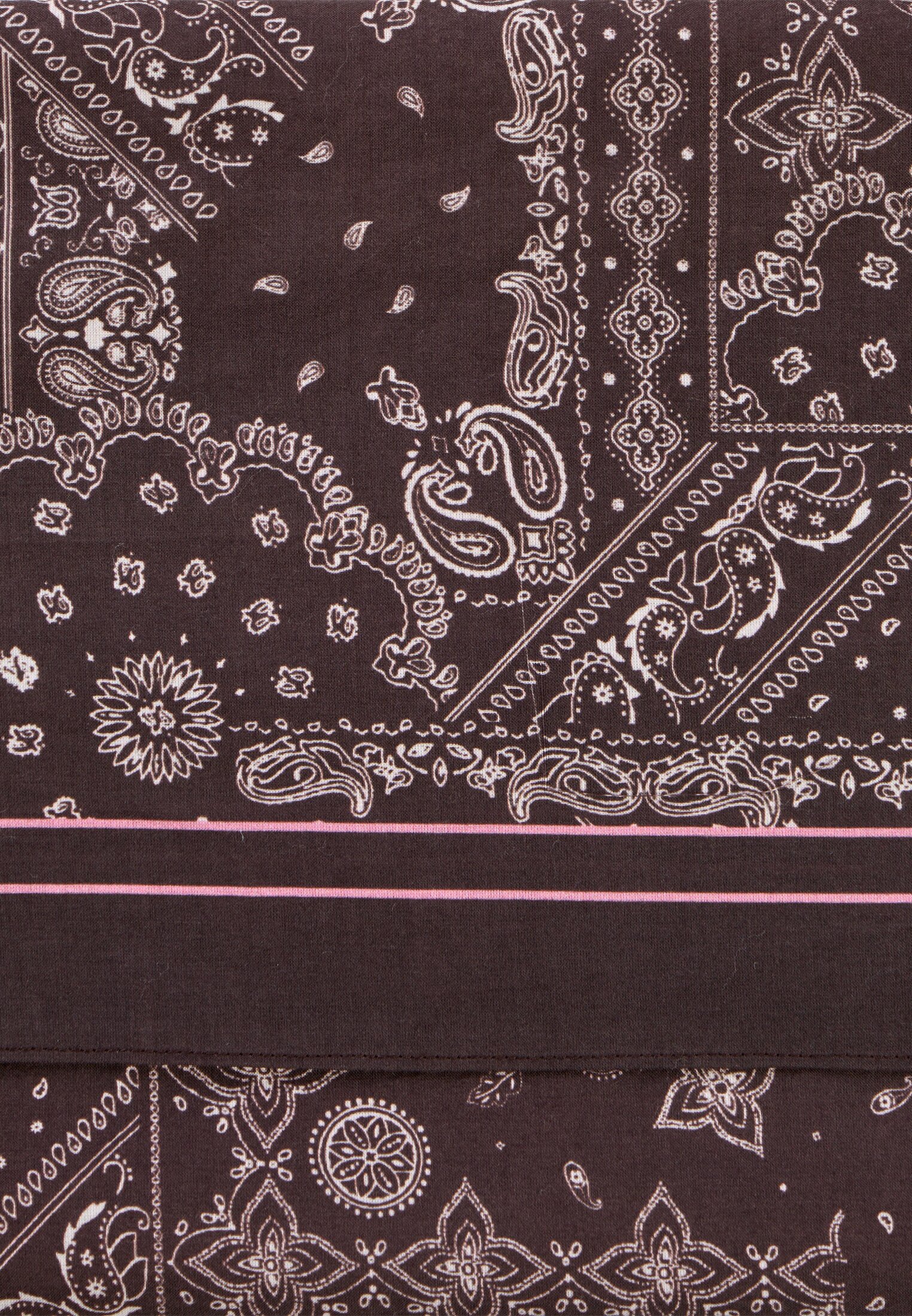 Vrouwen Katoenen bandana Bruin front dichtbij