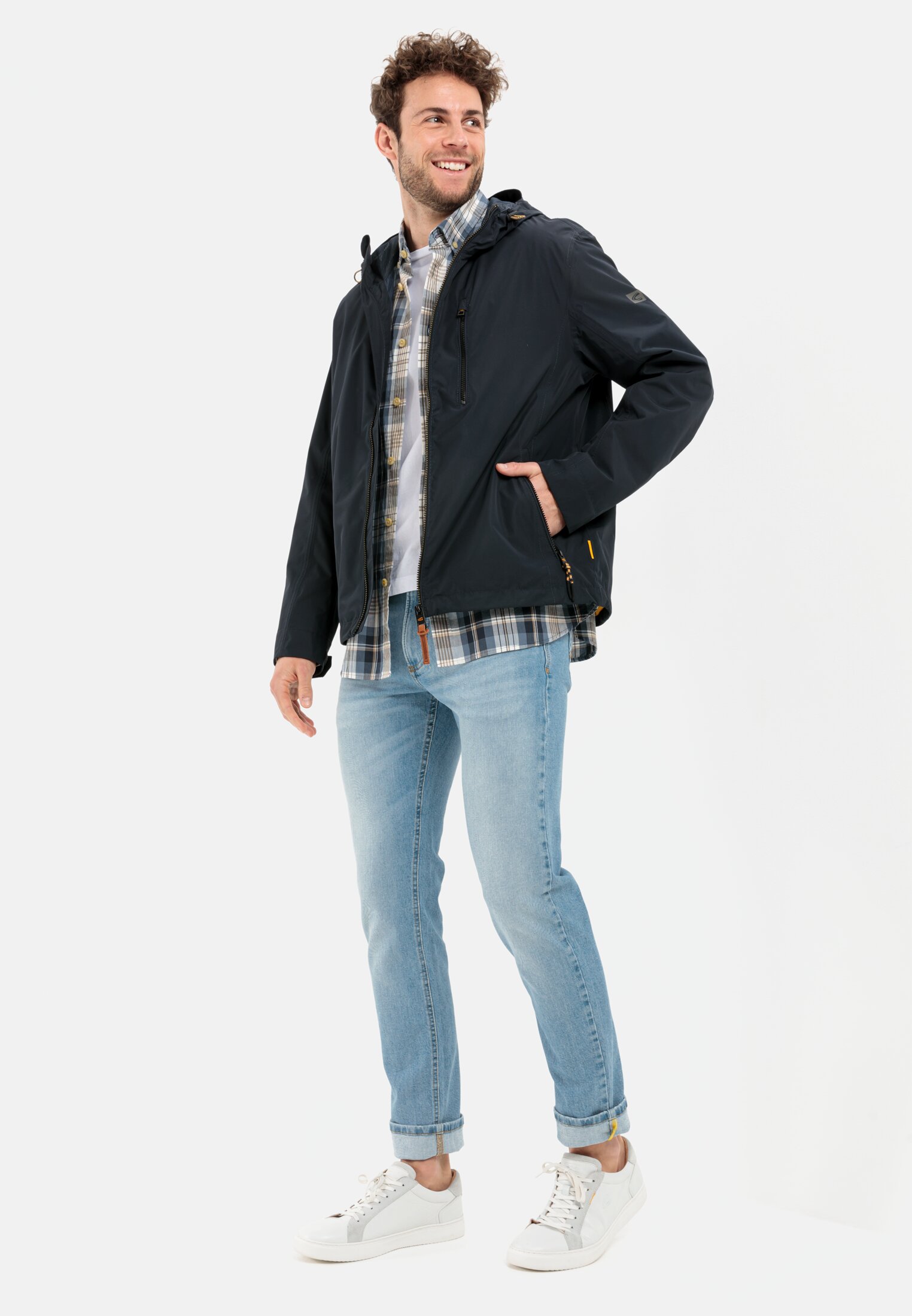 Men Slim Fit fleXXXactive® Jeans Light Blue worn emotional
