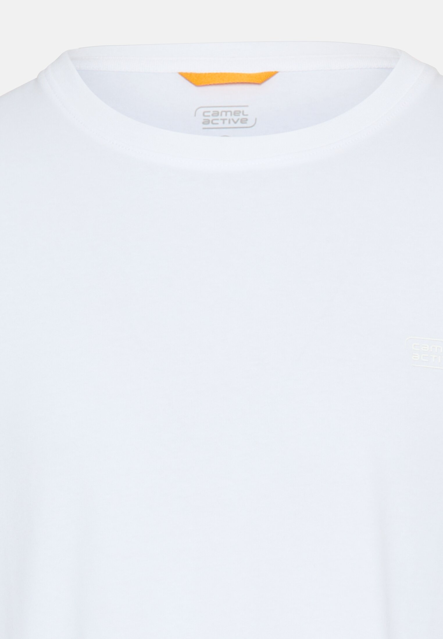 Men fleXXXactive® long-sleeved shirt made from a cotton mix White front close