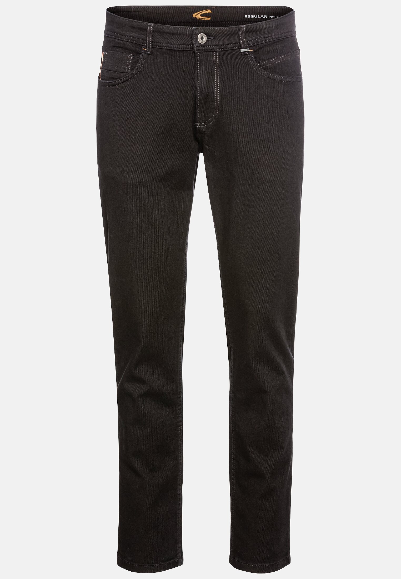 Herren Regular Fit Jeans mit 2-Wege Stretch Schwarz frontal vorn