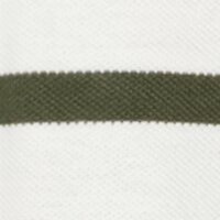 Women Piqué polo dress made from certified organic cotton Olive-White
