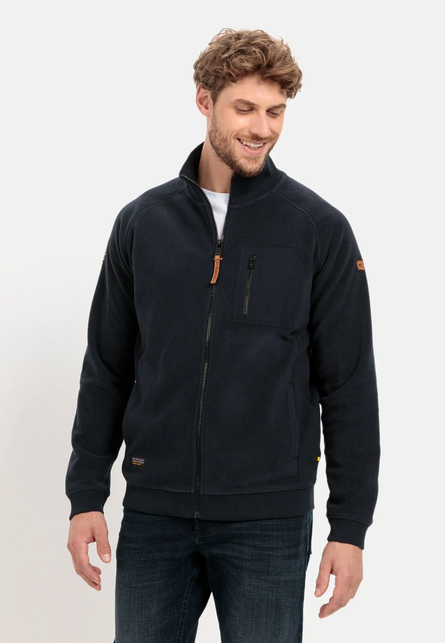 Sweatjacke für Herren in Oliv | camel active