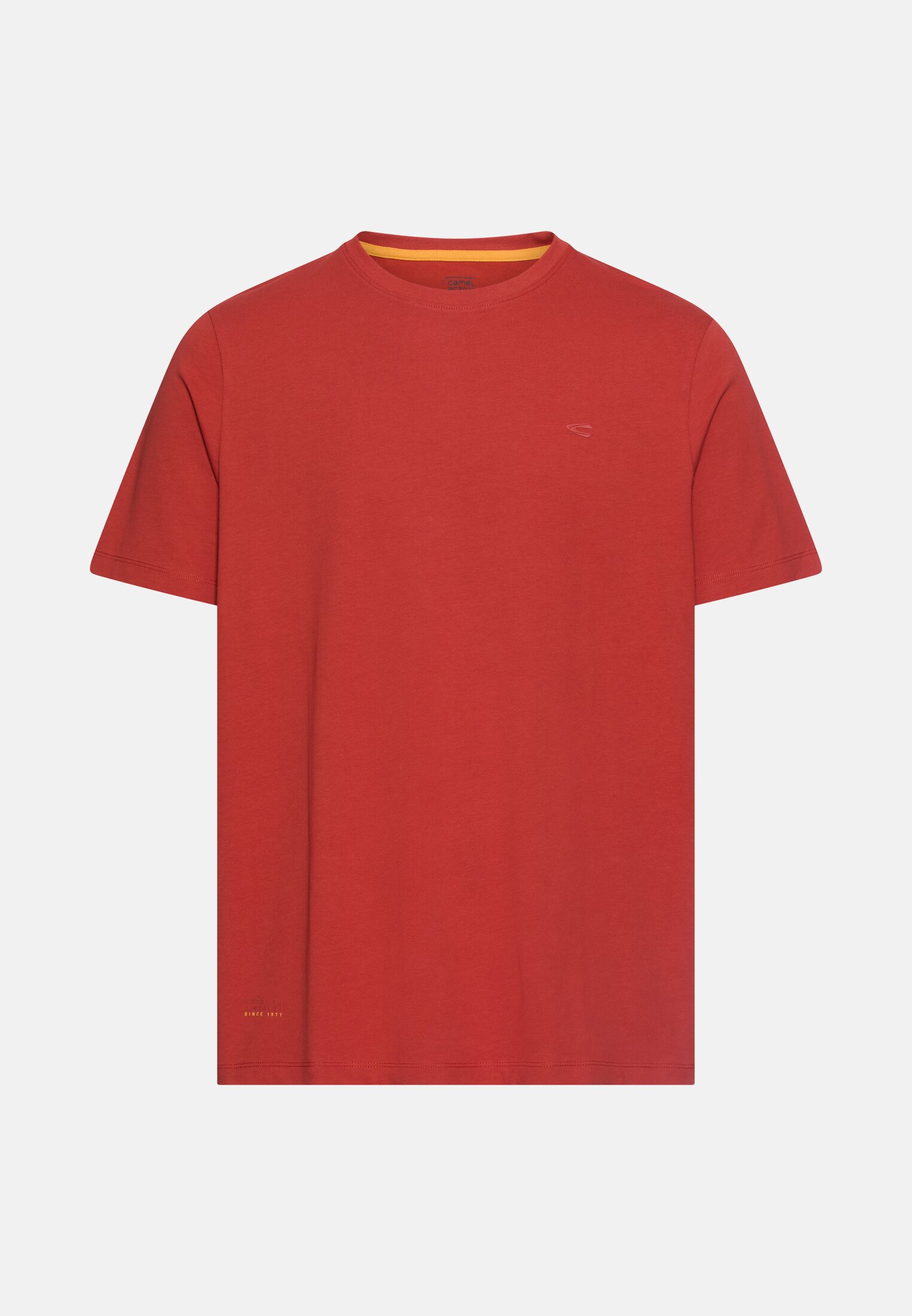 Men FleXXXactive© T-shirt with 4-way stretch Terra Red frontal front