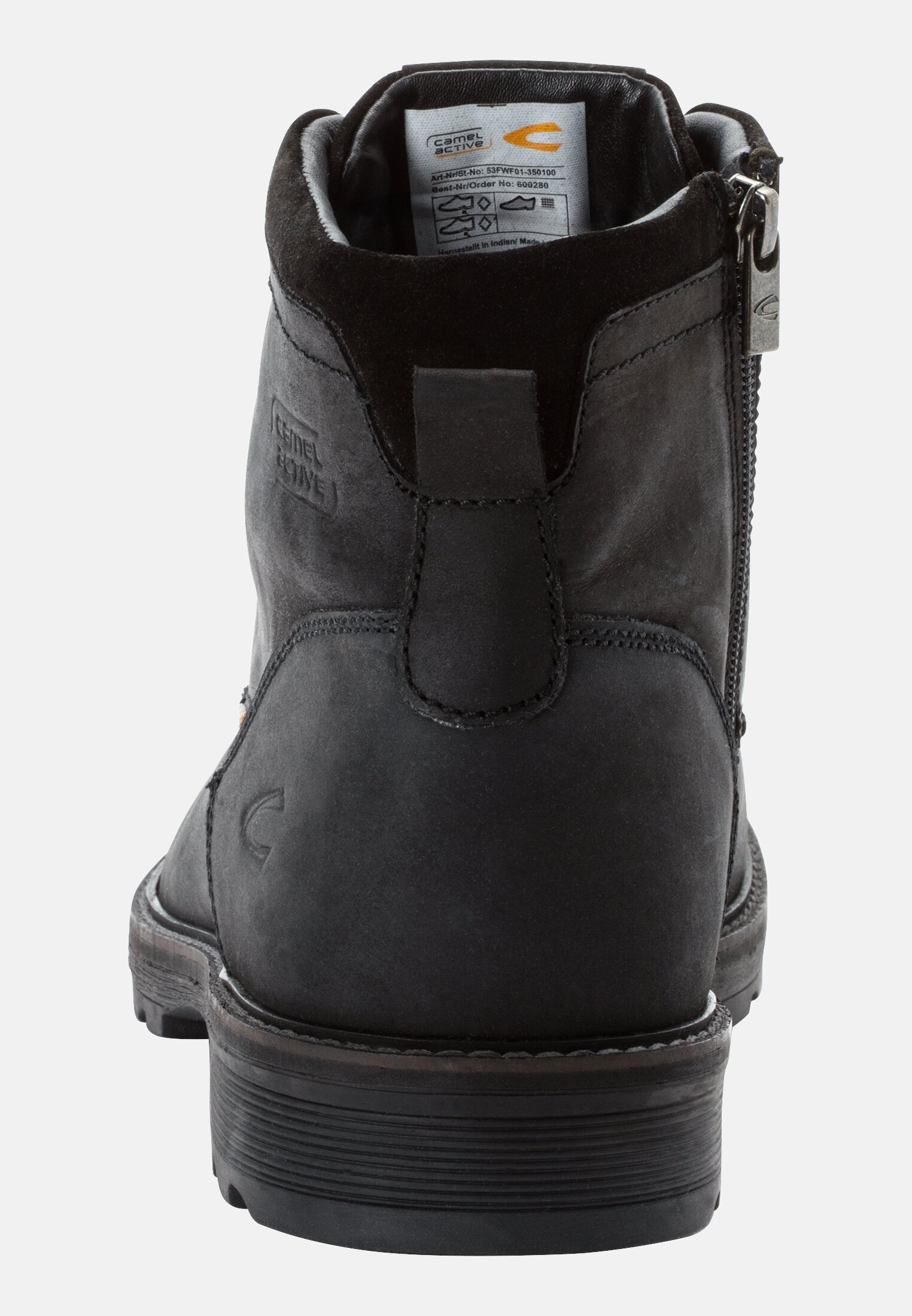 Men FLOW boot with zip Black