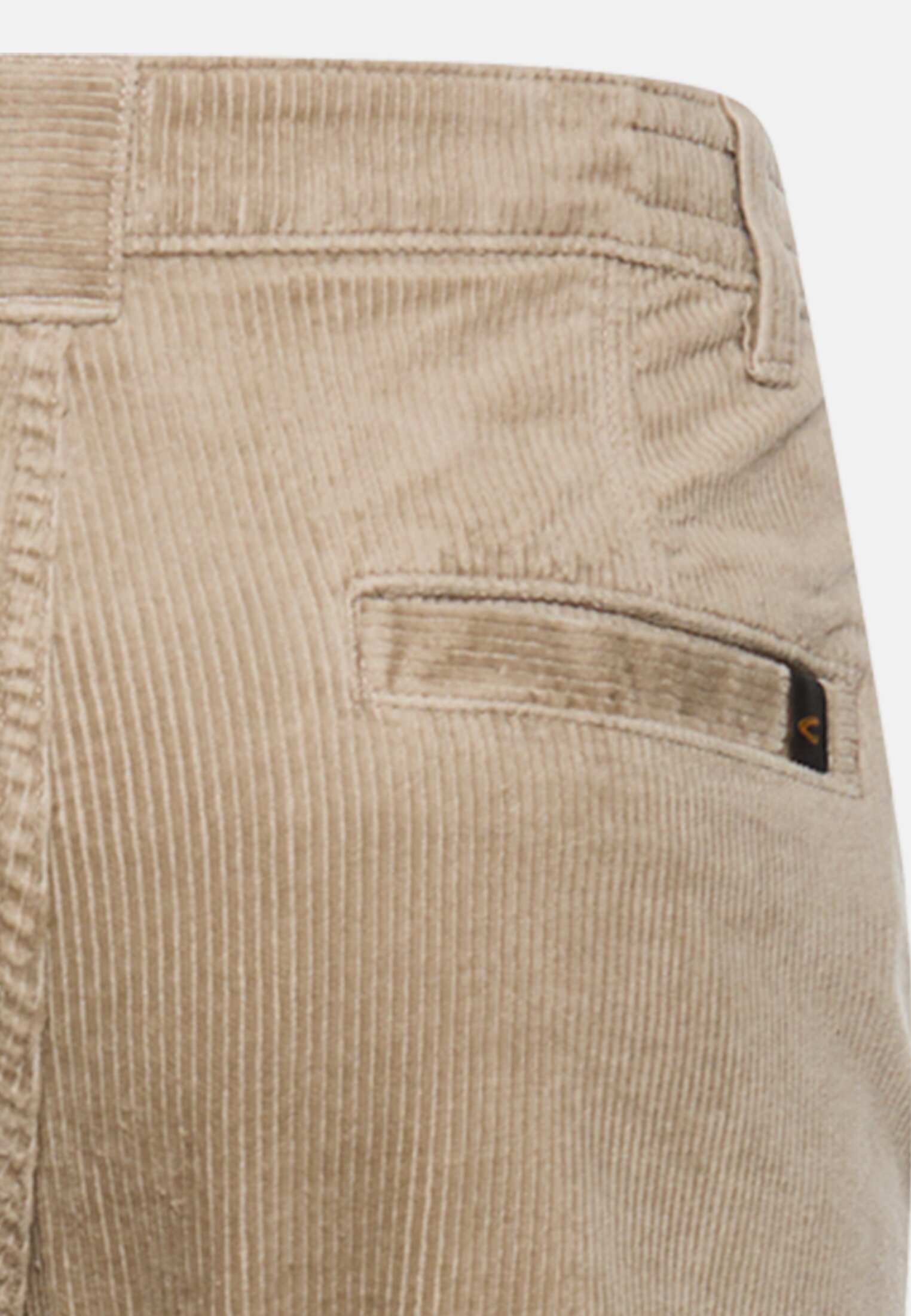 Men Regular Fit Cord Chino Beige close back
