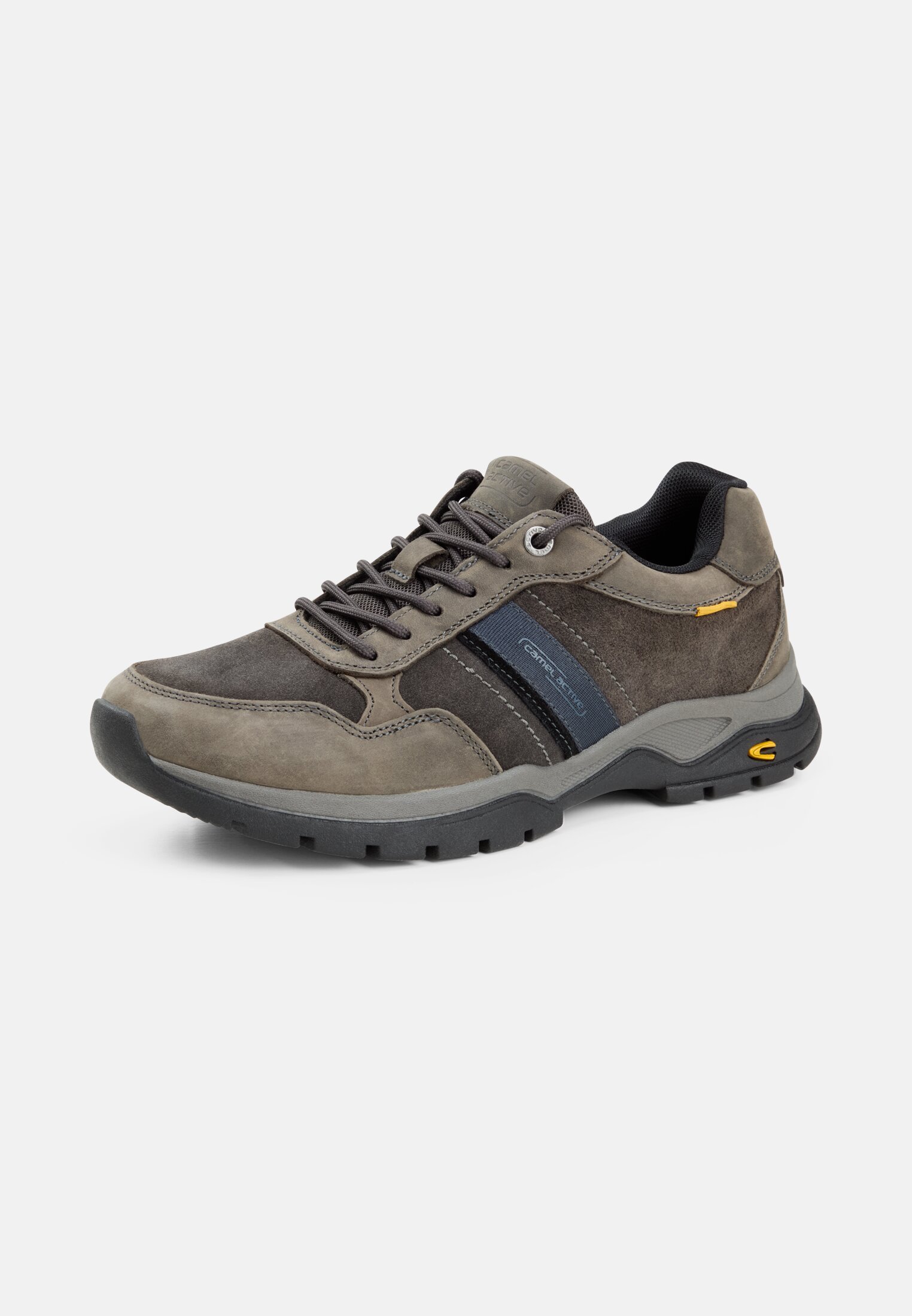 Men Sneakers with contrast details Grey frontal back