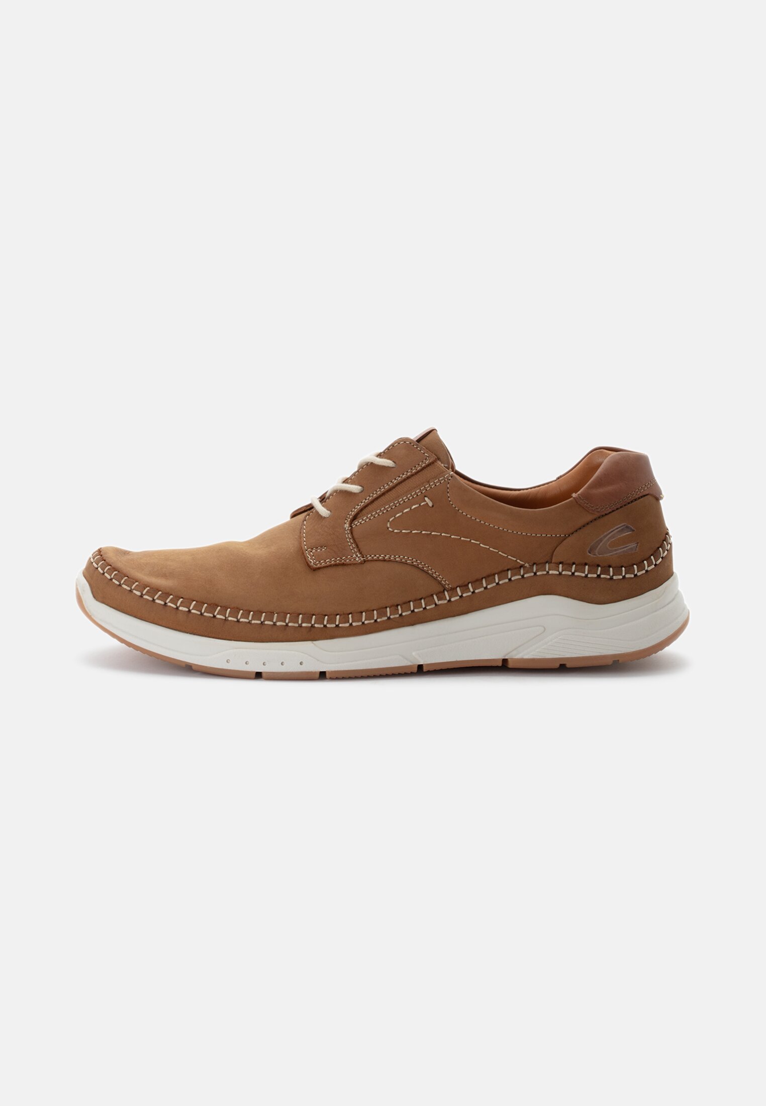 Herren Sneaker aus Nubukleder Braun frontal vorn