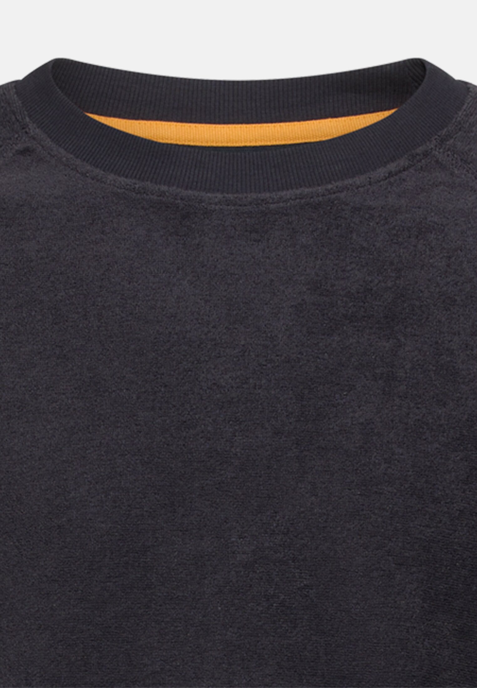 Men Terry sweatshirt with soft inner material Navy blue front close