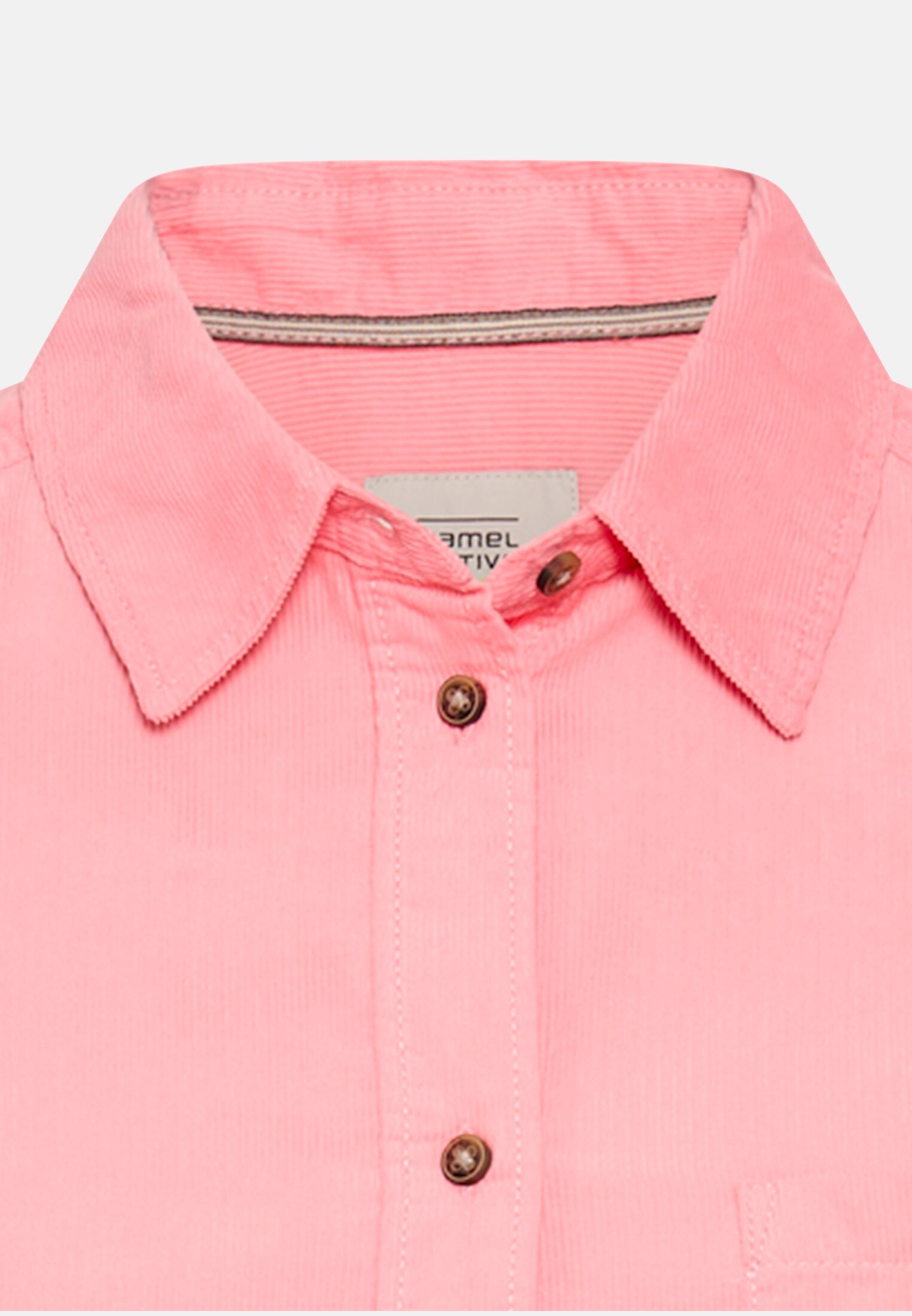 Damen Bluse mit Brusttasche Beere vorne nah