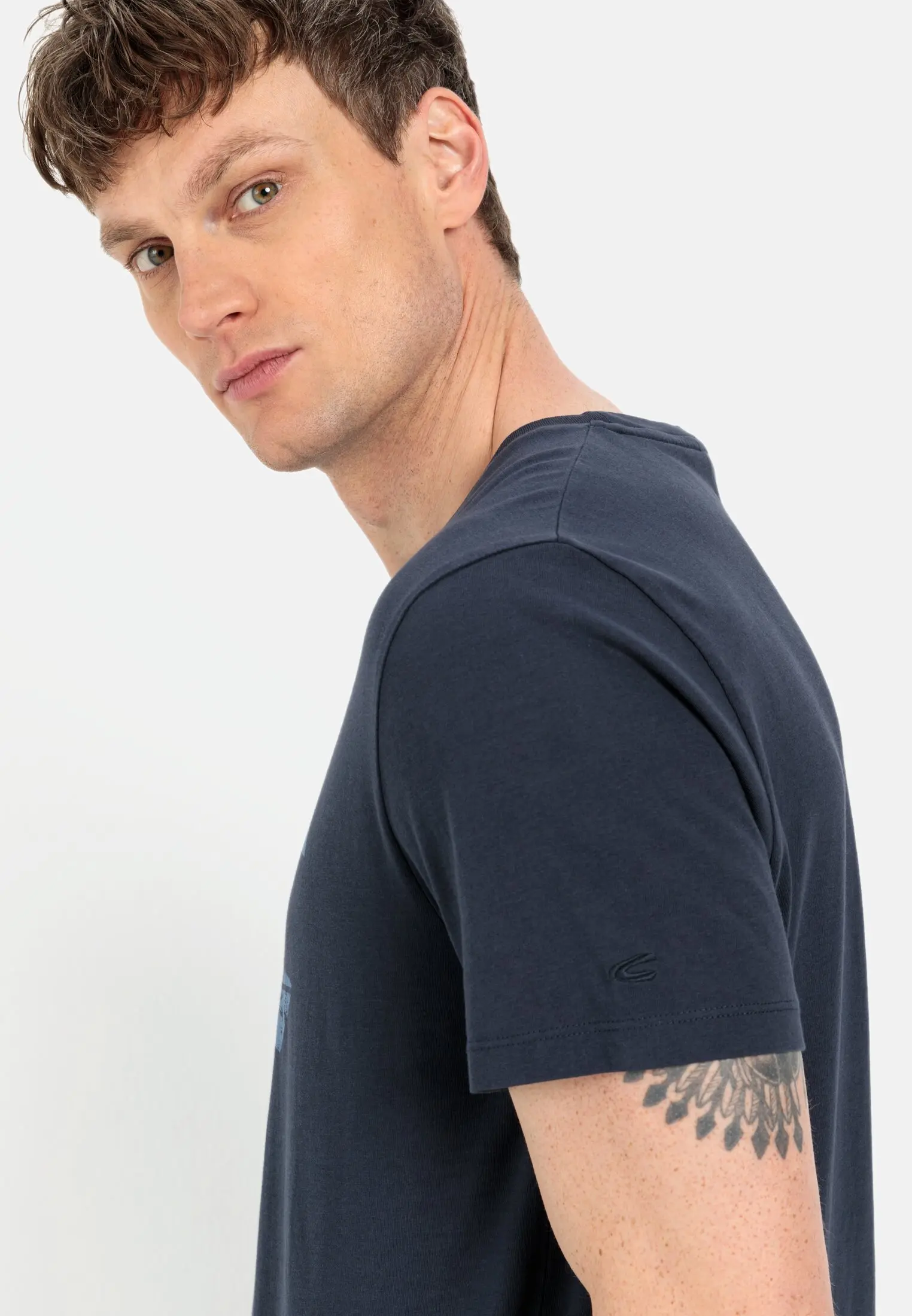 T-Shirt mit Print für Herren in Dunkelblau | 3XL