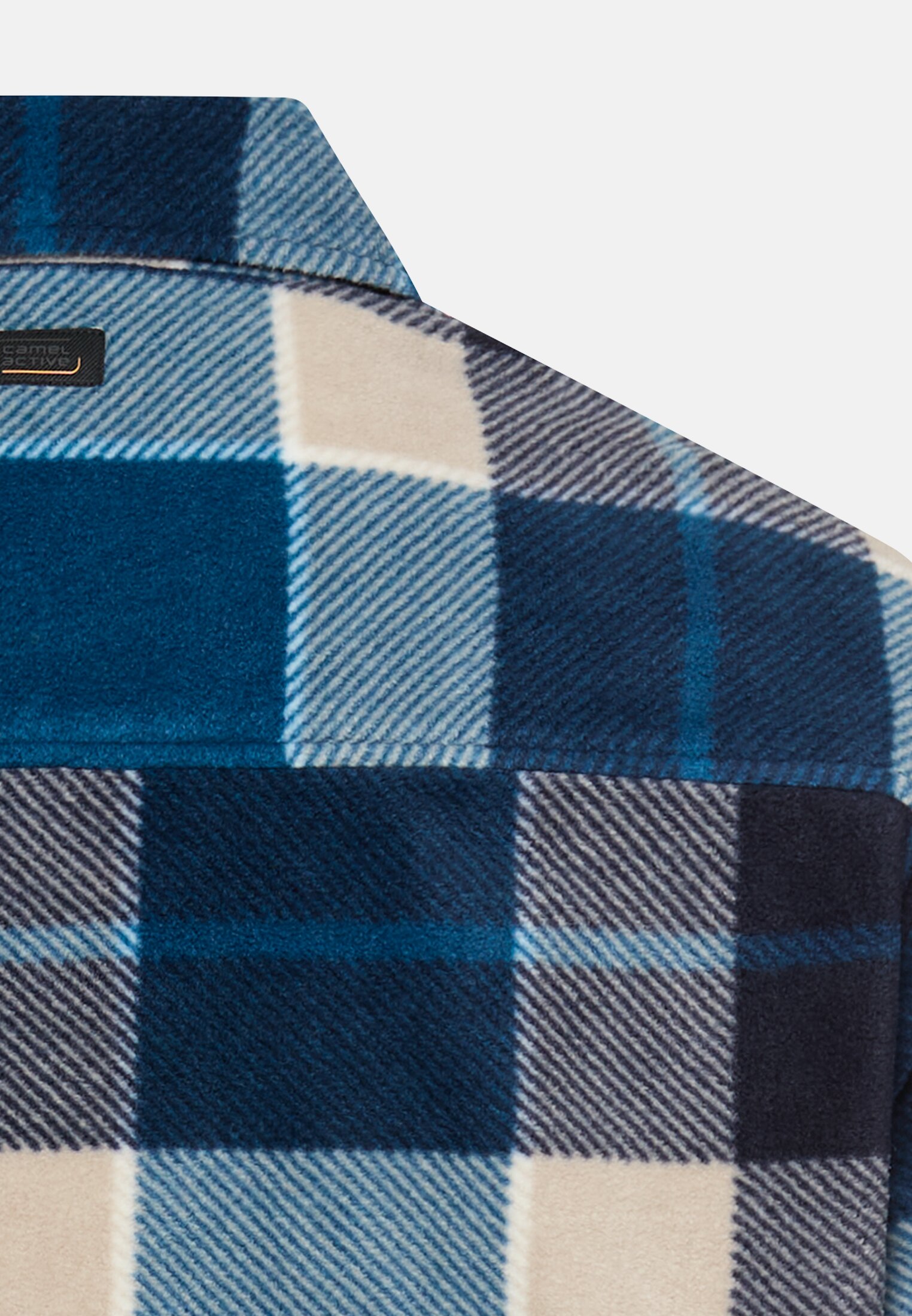 Men Overshirt with pockets Water Blue close back