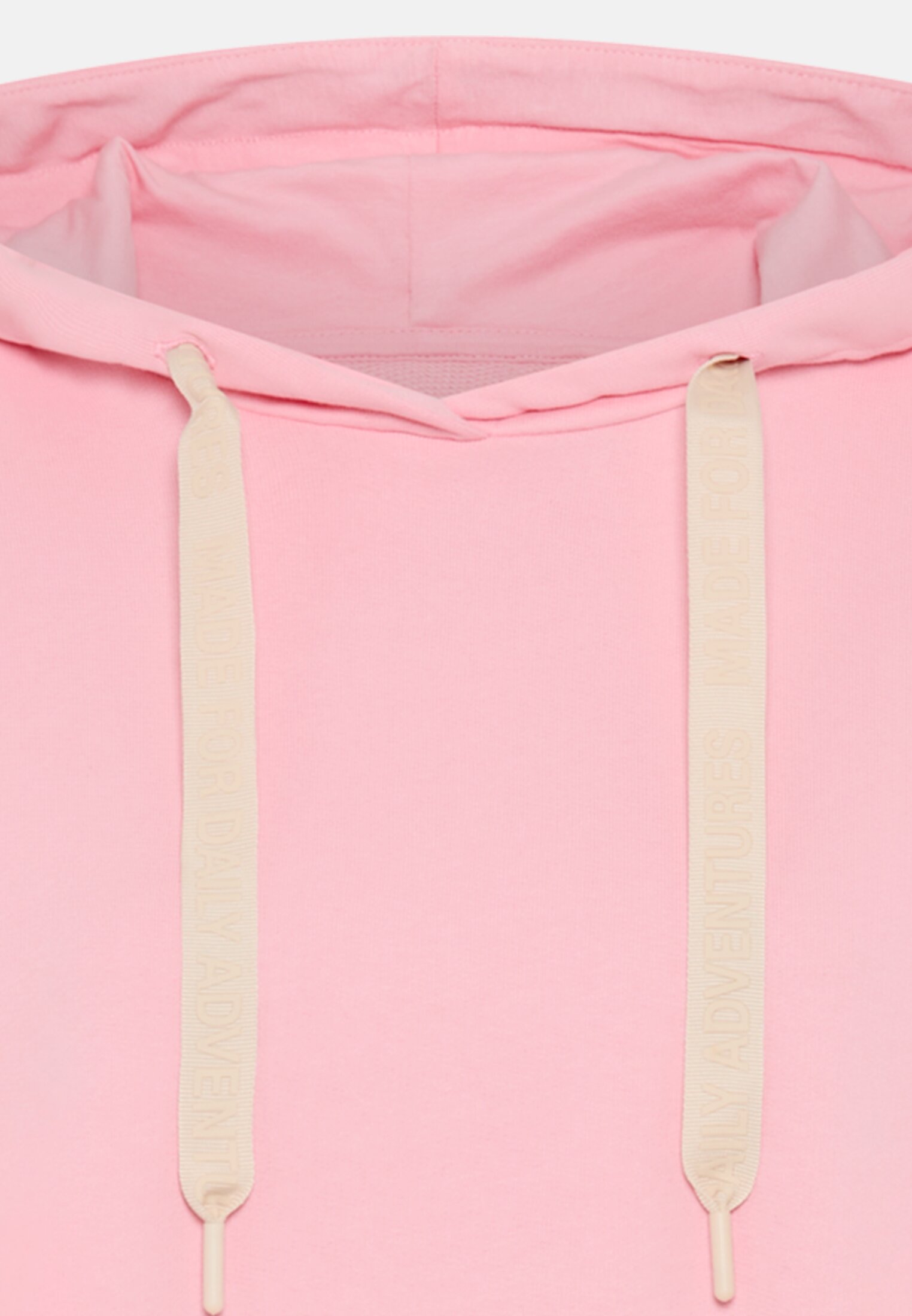 Women Hoodie made of pure cotton Pink front close
