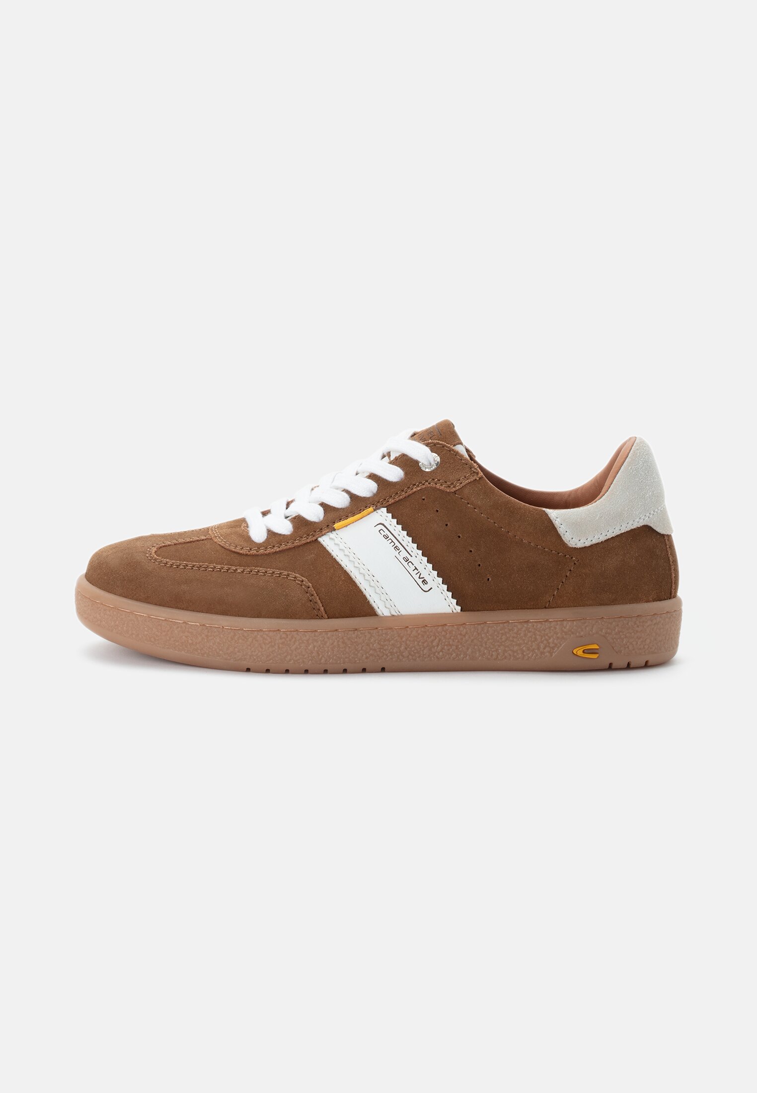 Men Sneakers made of suede leather Brown frontal front
