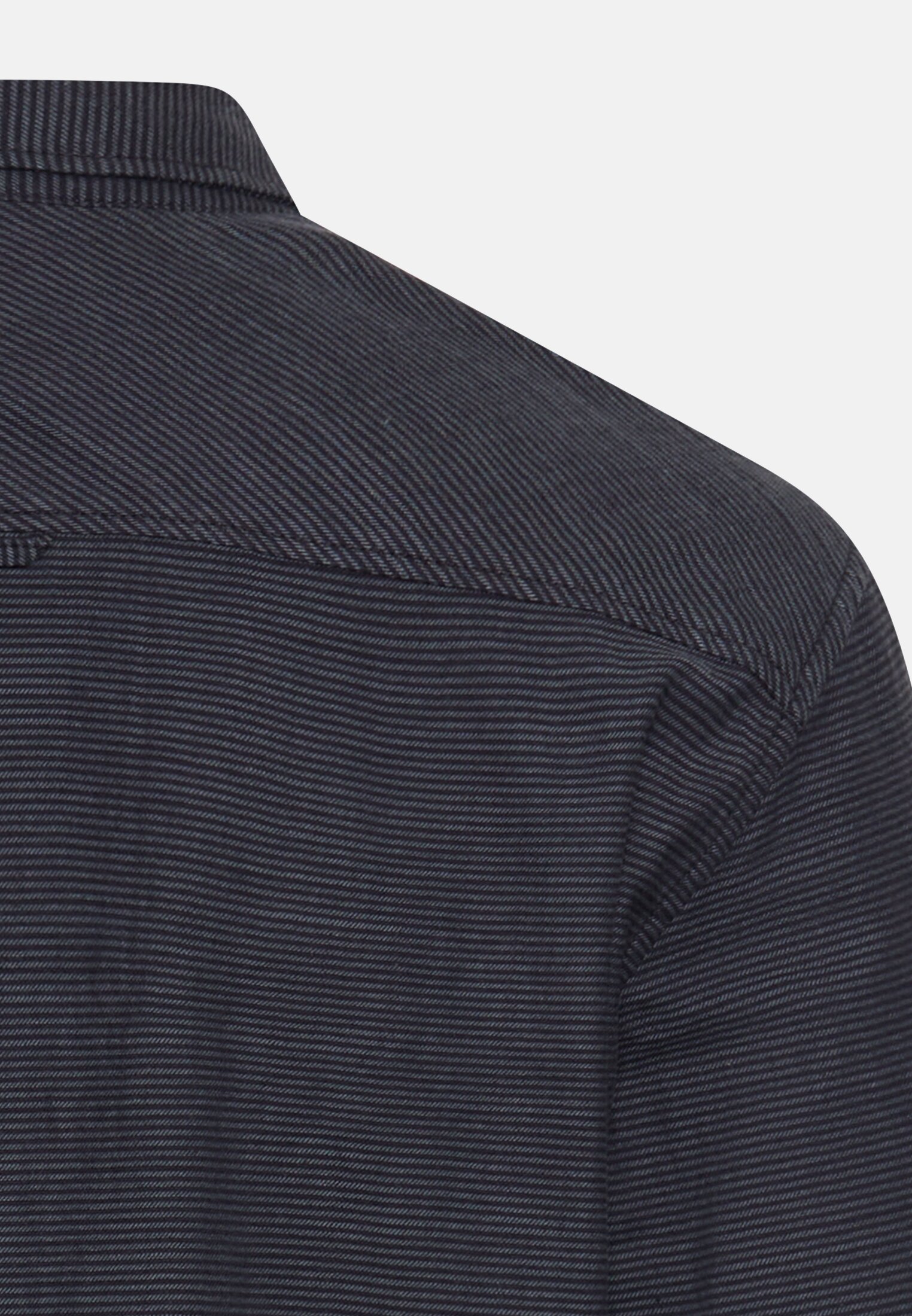 Herren Karohemd mit 2-Wege Stretch Navyblau hinten nah
