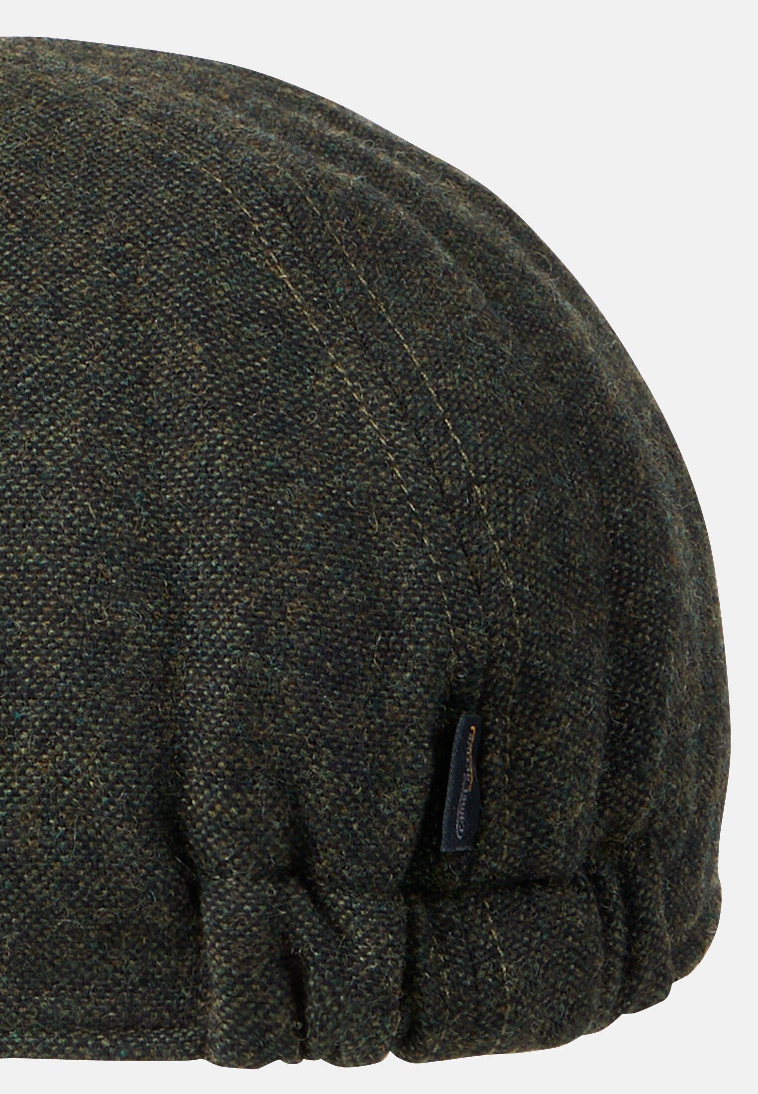 Men Flat cap made of wool mix Forest green close back