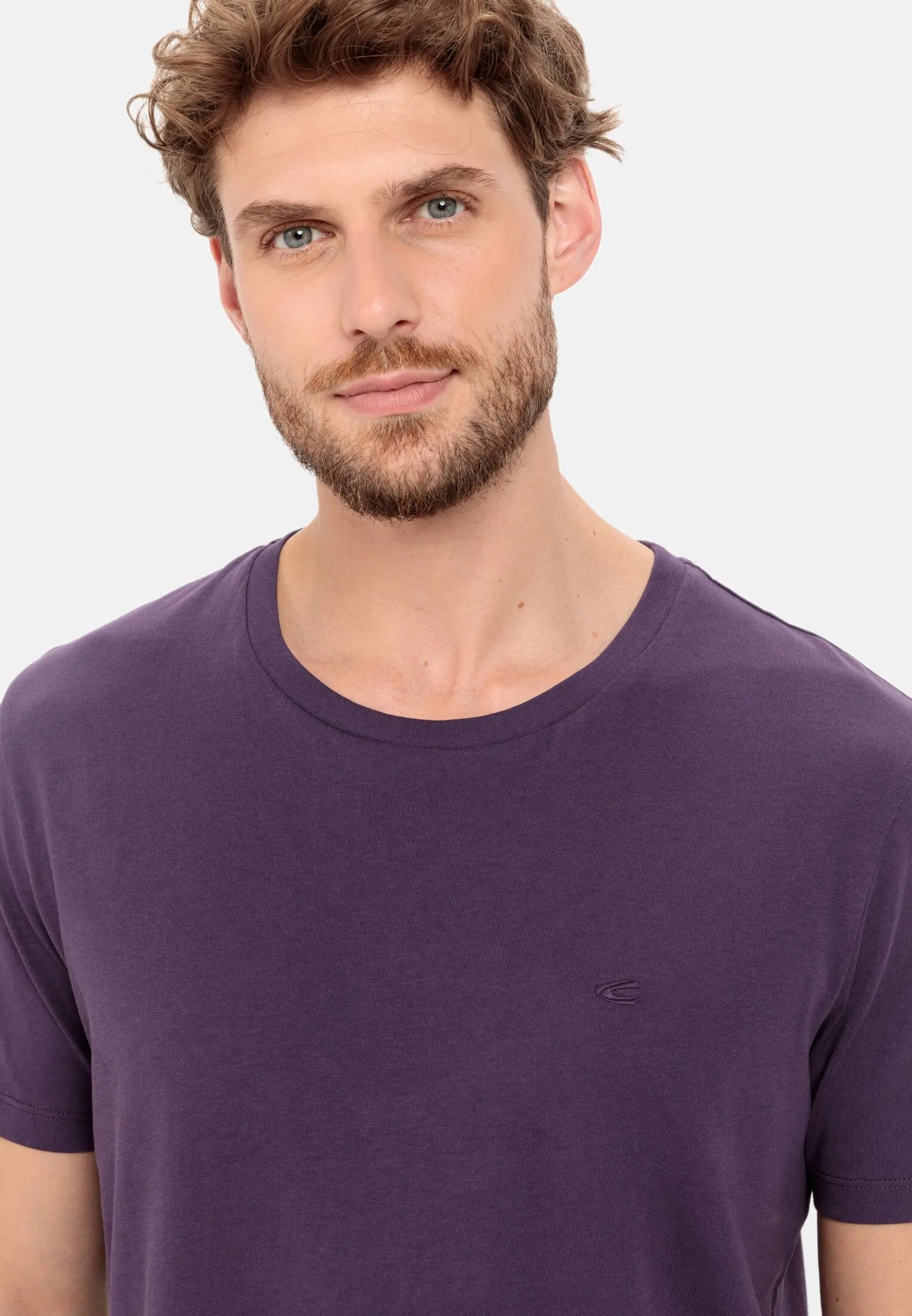 Kurzarm T-Shirt für Herren in Lila | 5XL | camel active 