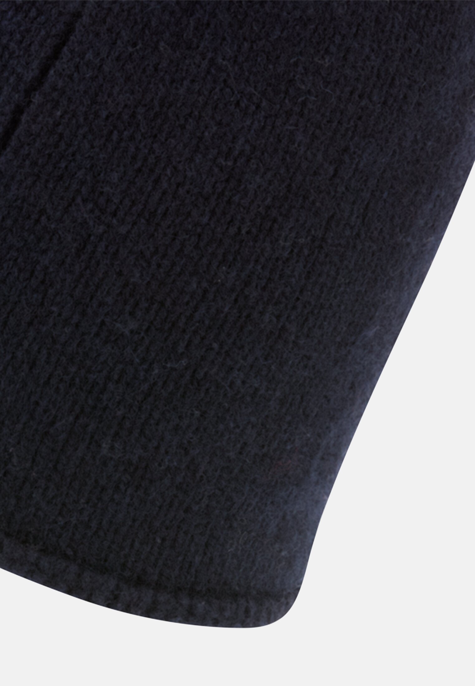 Women Beanie made of pure cashmere Dark Blue close back