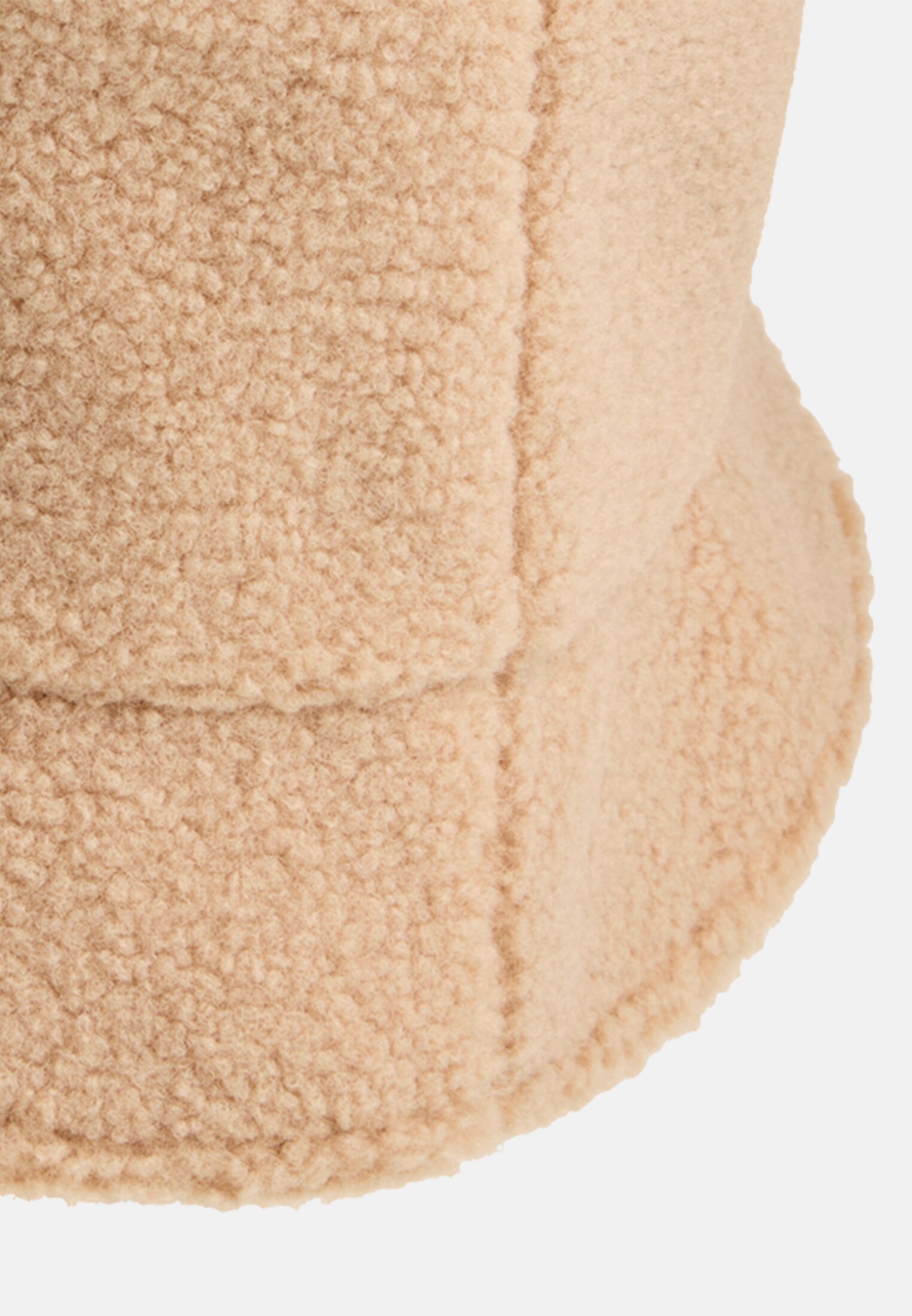 Women Teddy bucket hat Caramel close back