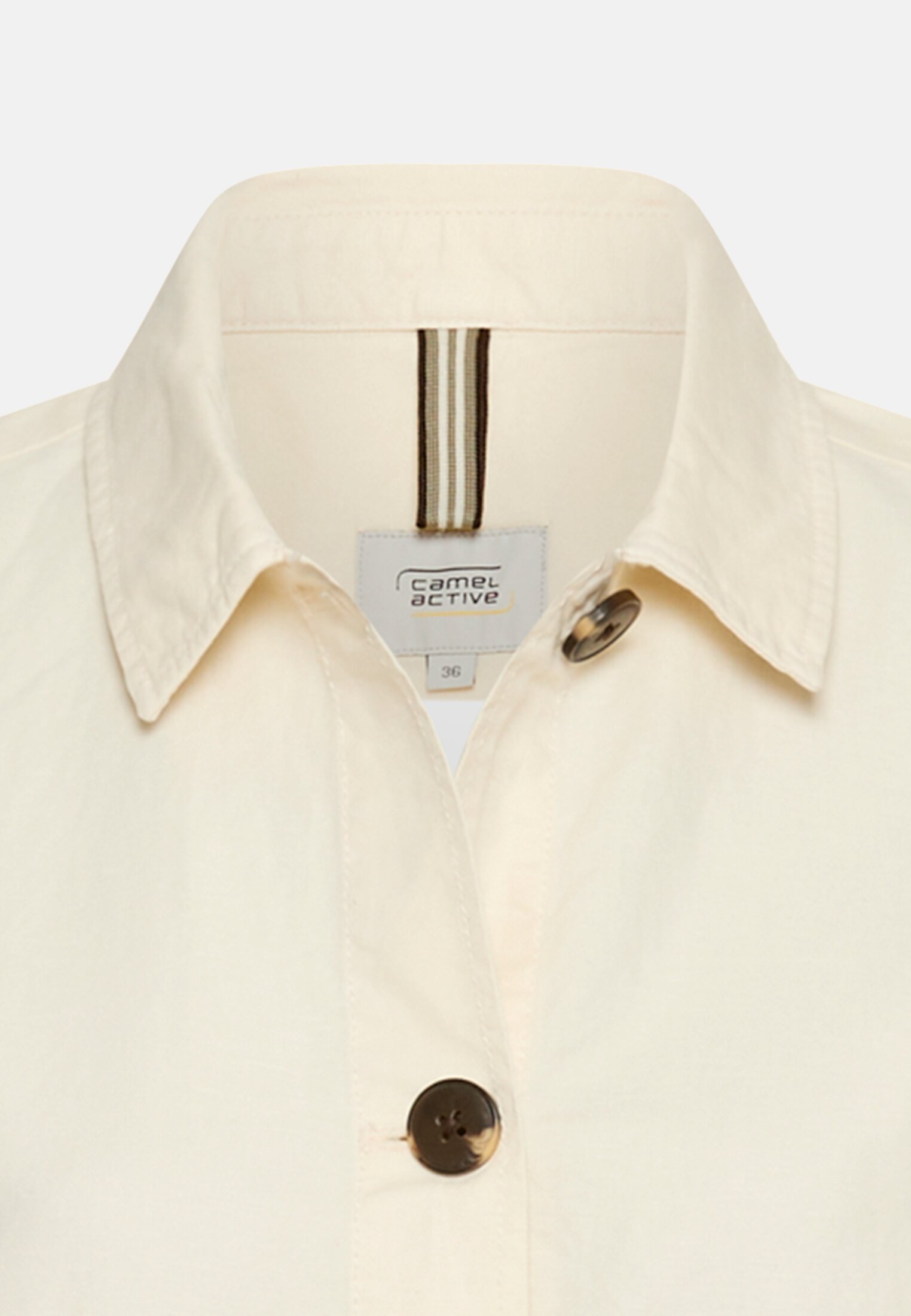 camelactive_Blazer_Weiss_344190-5F98-03_3G Vrouwen Lichte blazer van een linnenmix Wit front dichtbij