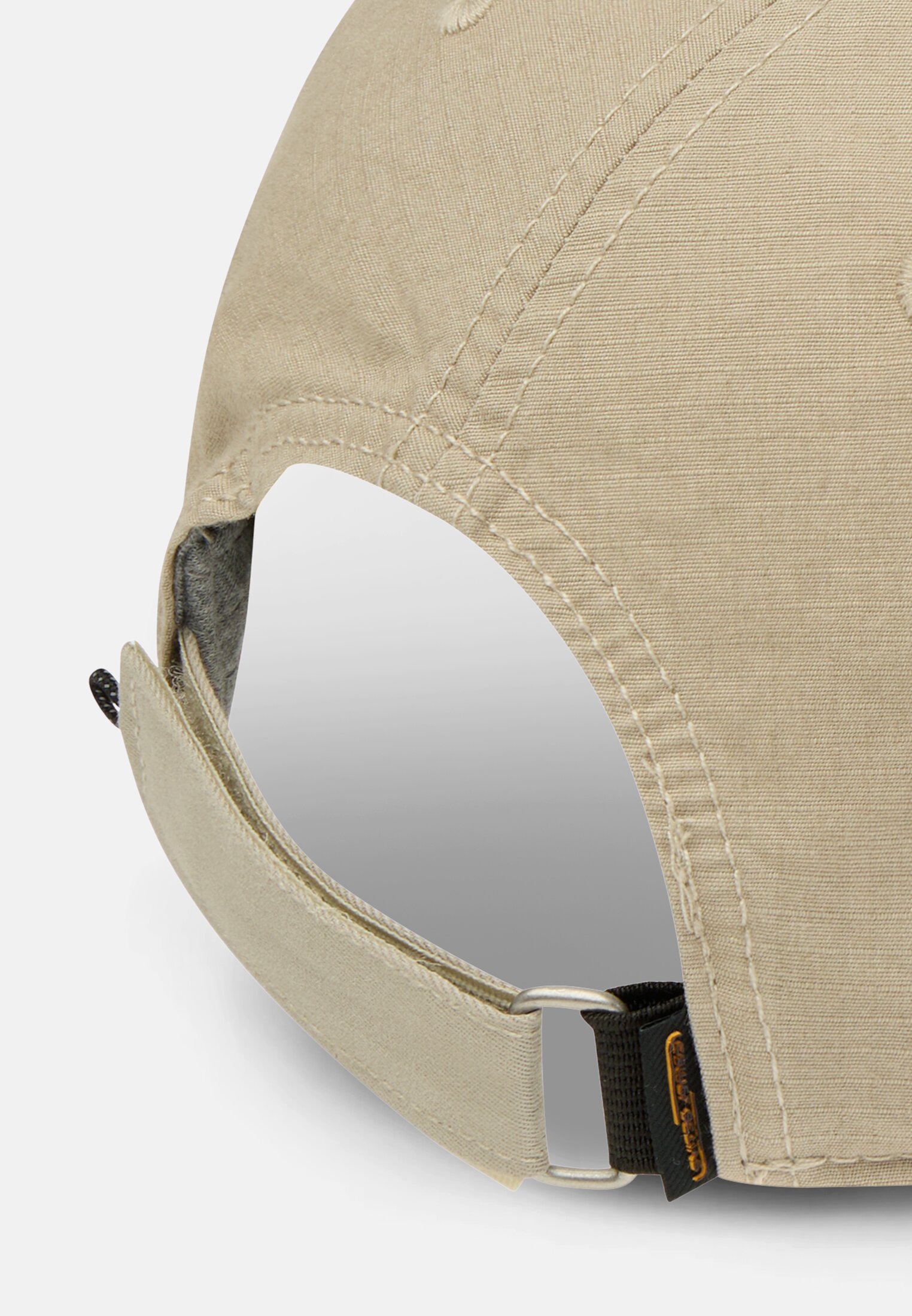 Men Cap with adjustable details Beige close back