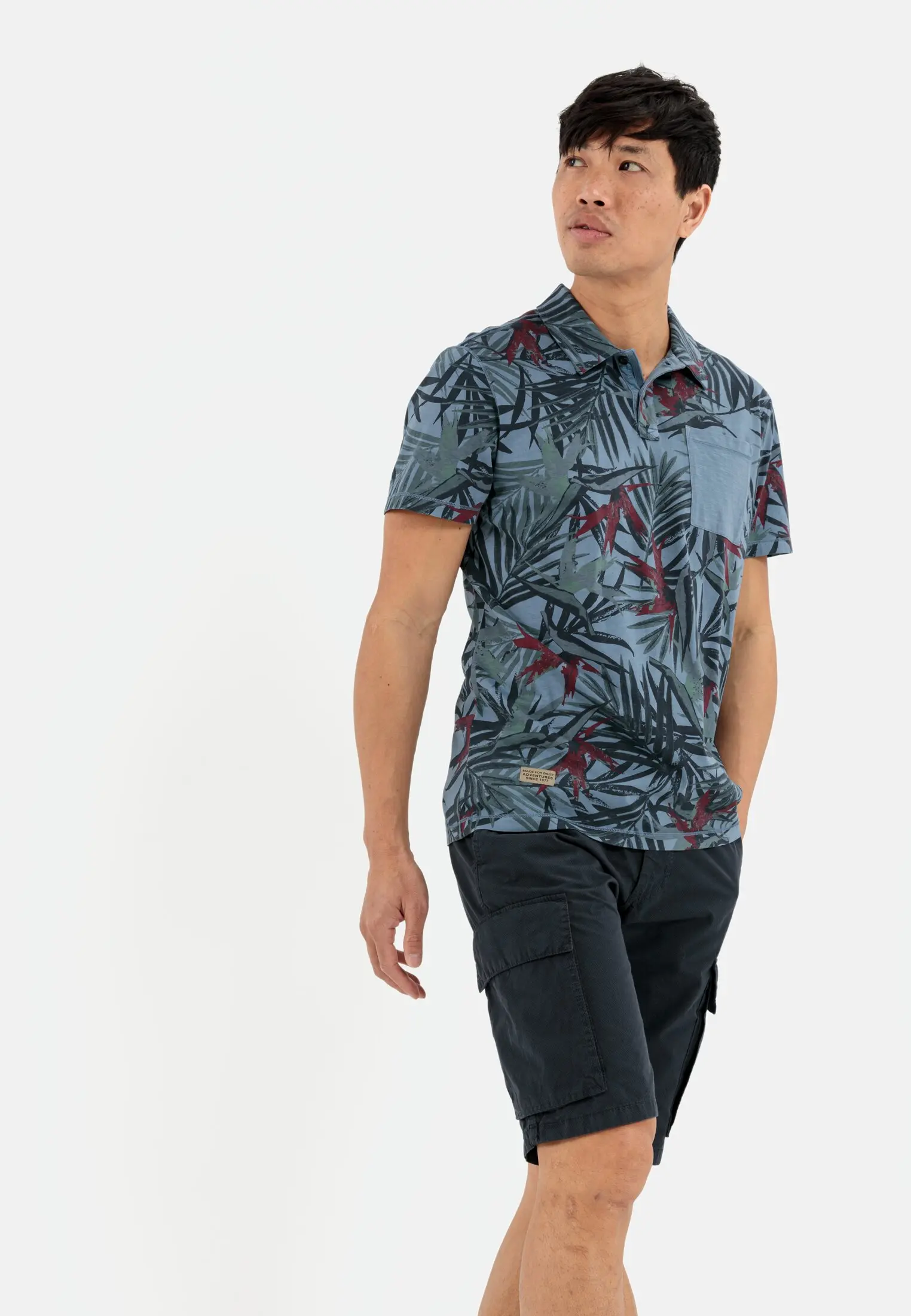 Kurzarm Poloshirt für Herren in Dunkelblau | 5XL