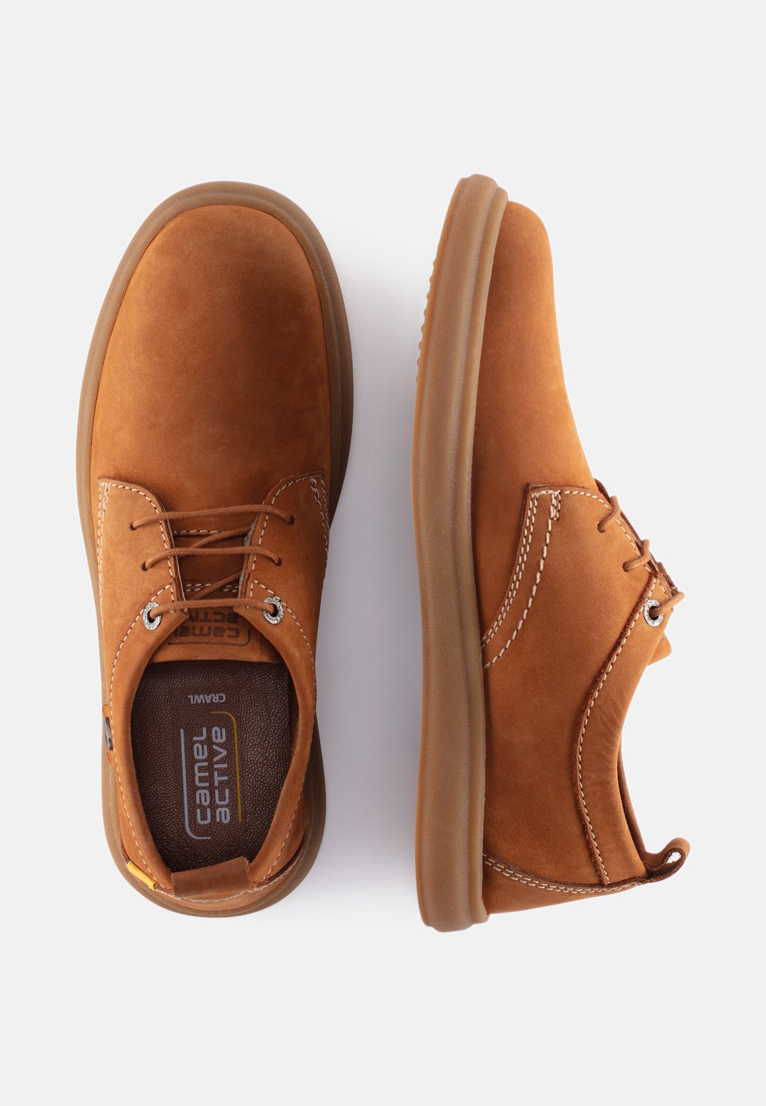 MI_56CWA01-0350-470_1G-00 Herren Schnürschuhe aus Leder Braun frontal oben