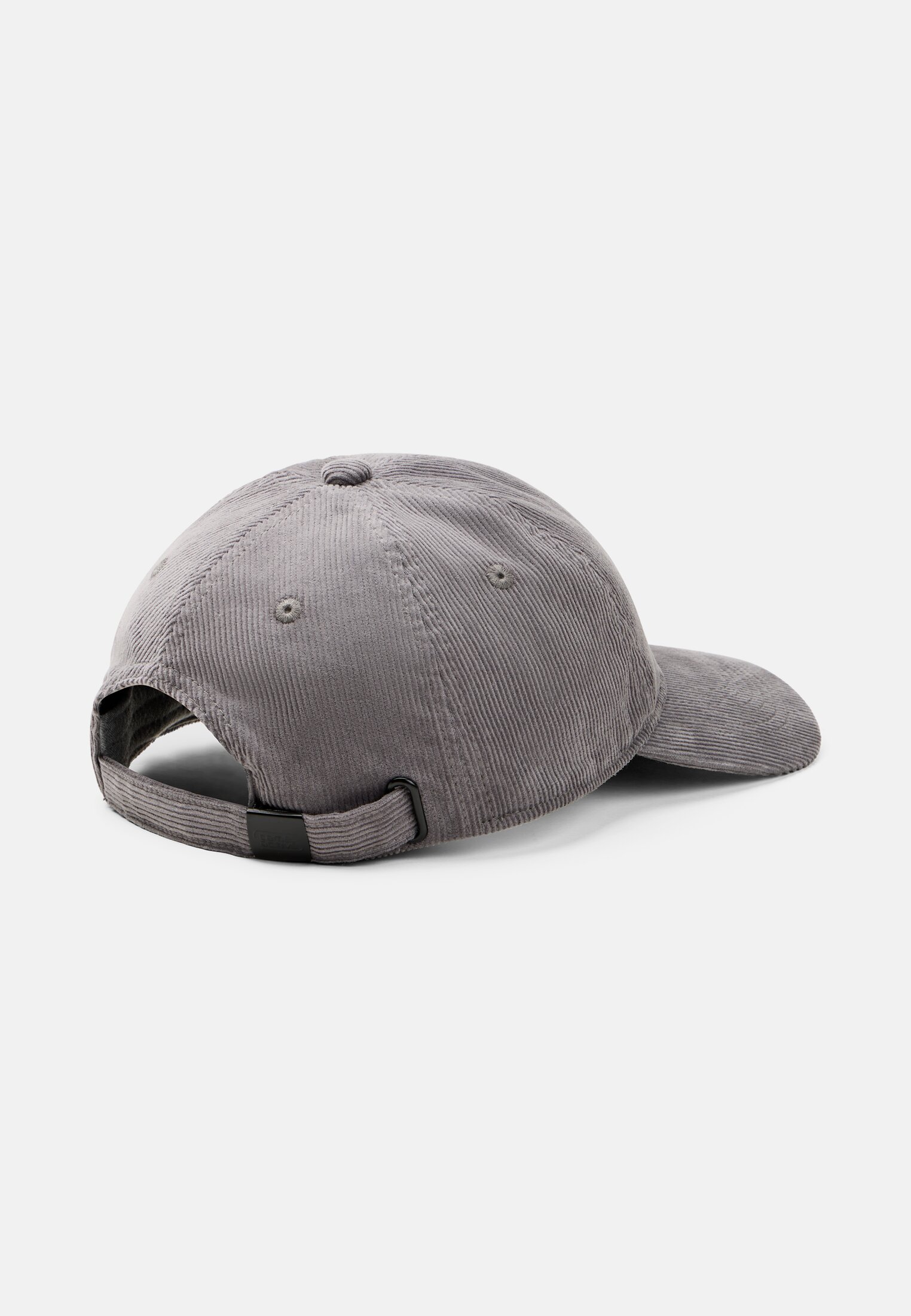 Herren Cordcap aus Baumwollgemisch Grau frontal oben