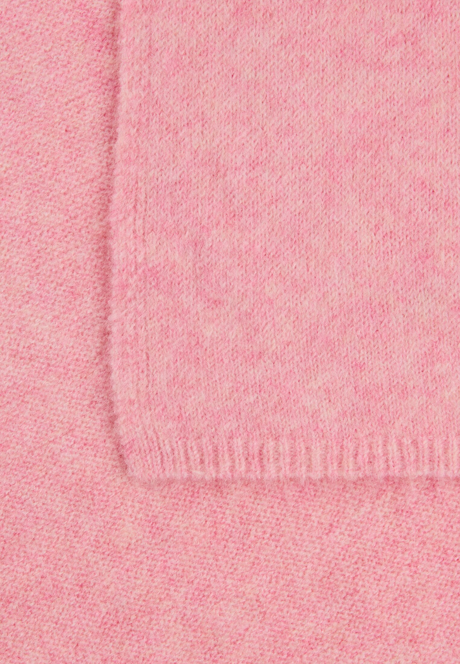 Damen Strickschal aus Polyester-Wollmix Beere vorne nah