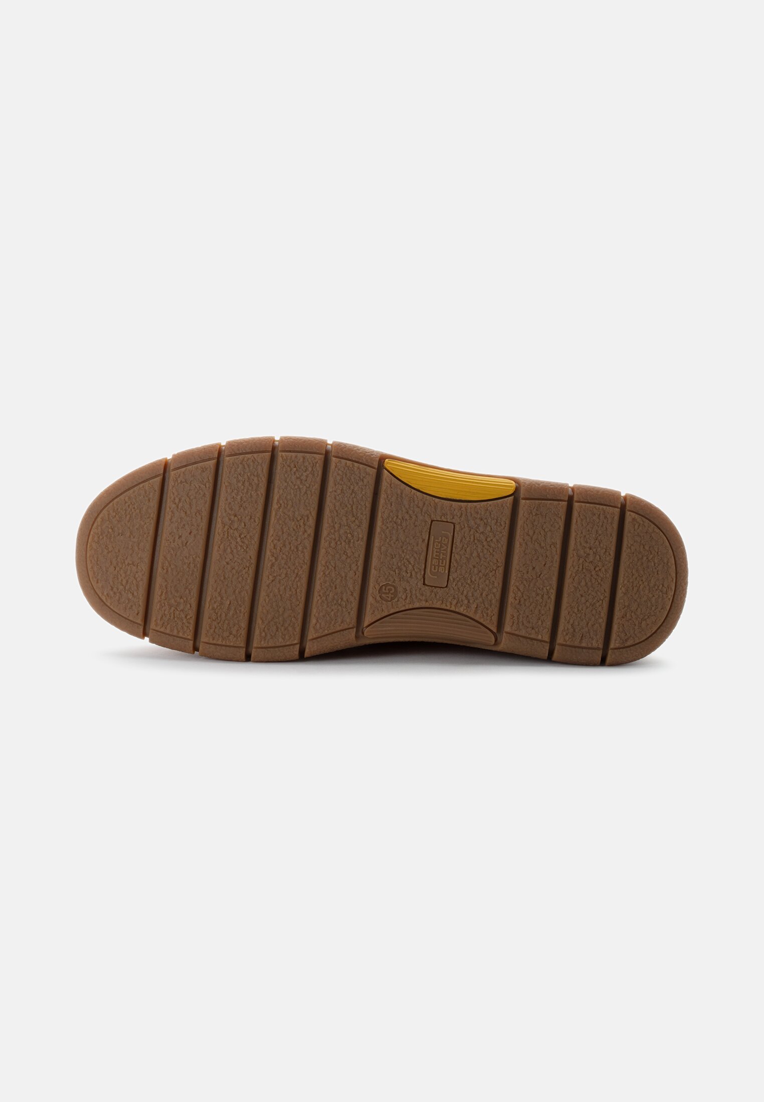 Men Boat shoes made of nubuck leather Brown close back