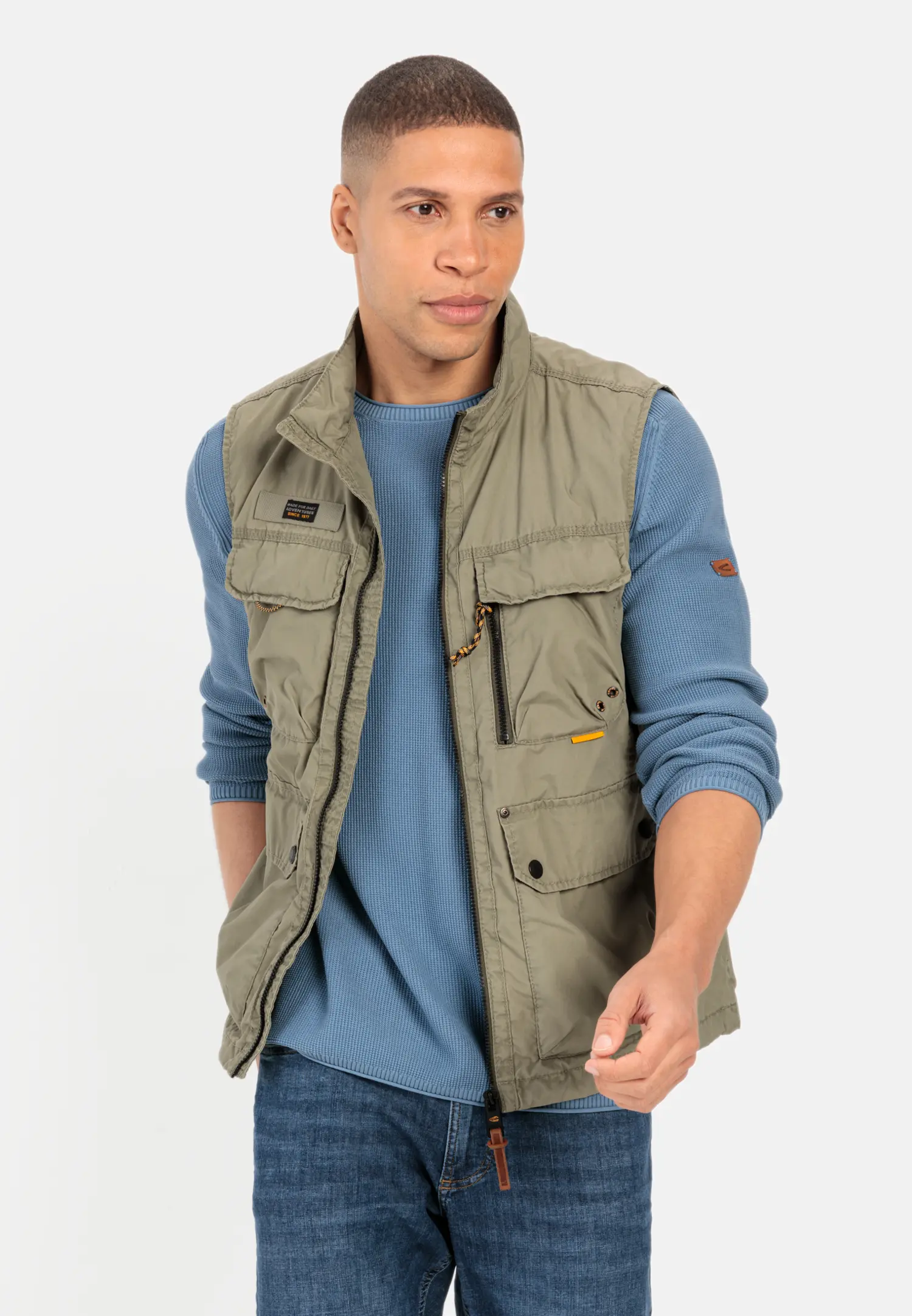 Multipocket Weste für Herren in Khaki | 62 | camel active
