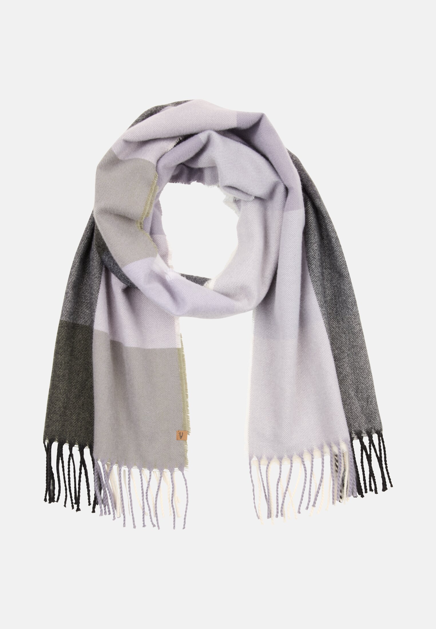 Damen Schal aus recyceltem Polyester Lila frontal vorn